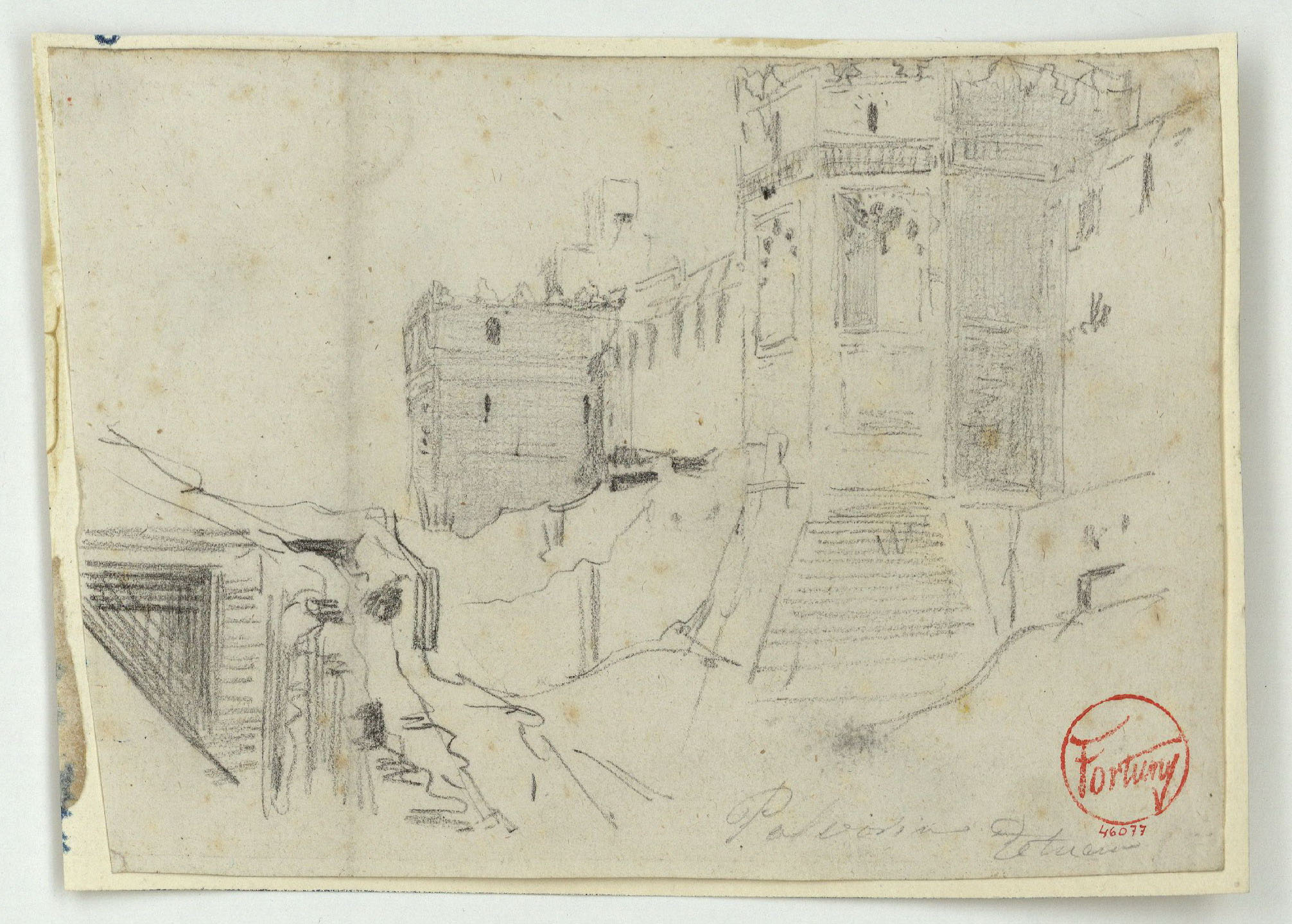 image for: Marià Fortuny - Polvorín Tetuán - Cap a 1860