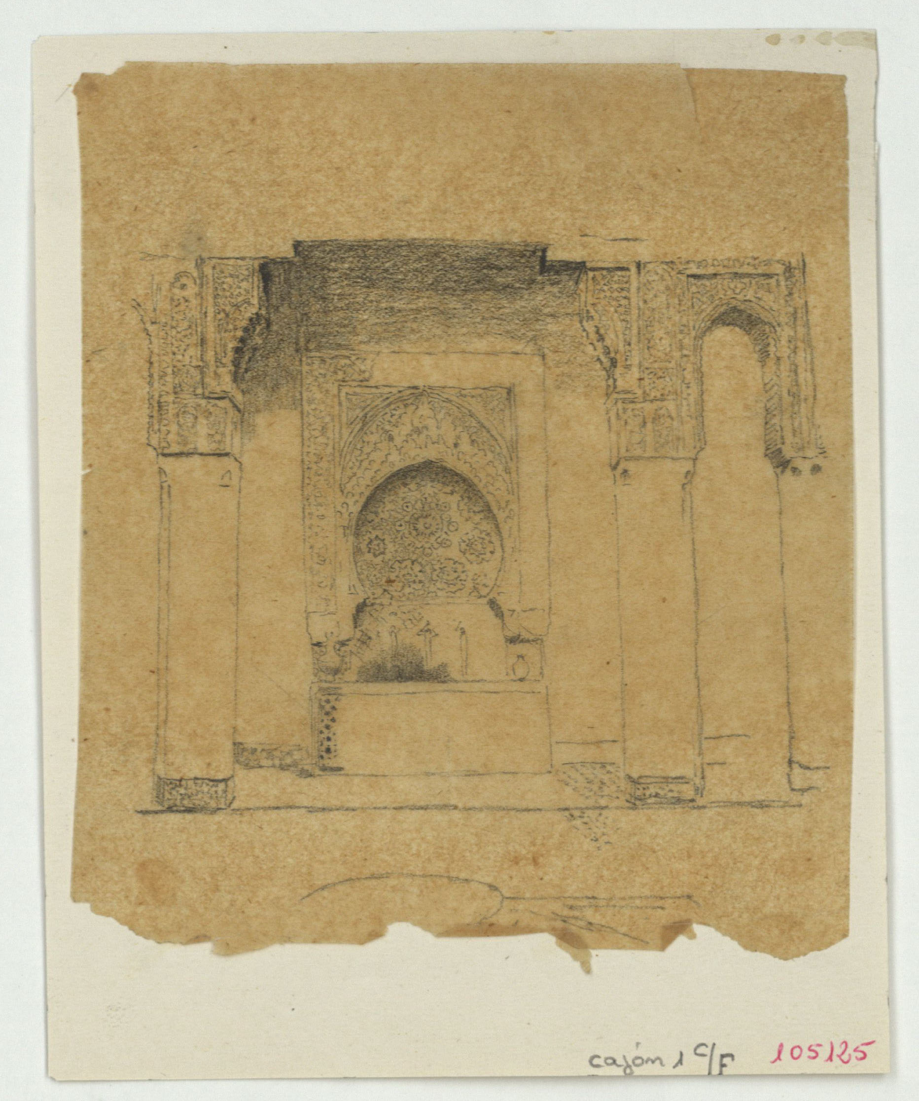 image for: Marià Fortuny - Calc d'una font d'estil musulmà - Cap a 1870-1872