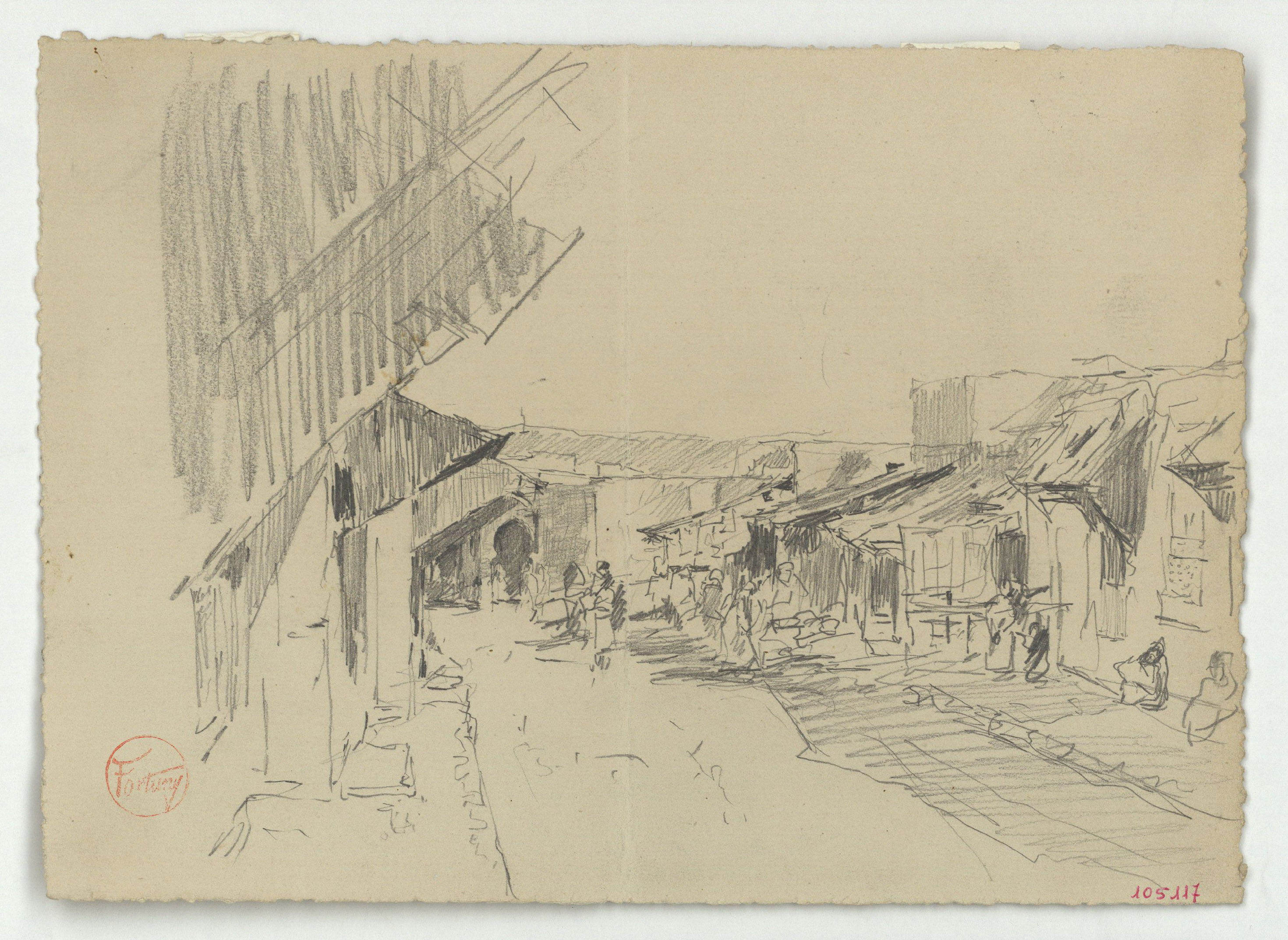 image for: Marià Fortuny - Plaça marroquina - Cap a 1860-1862