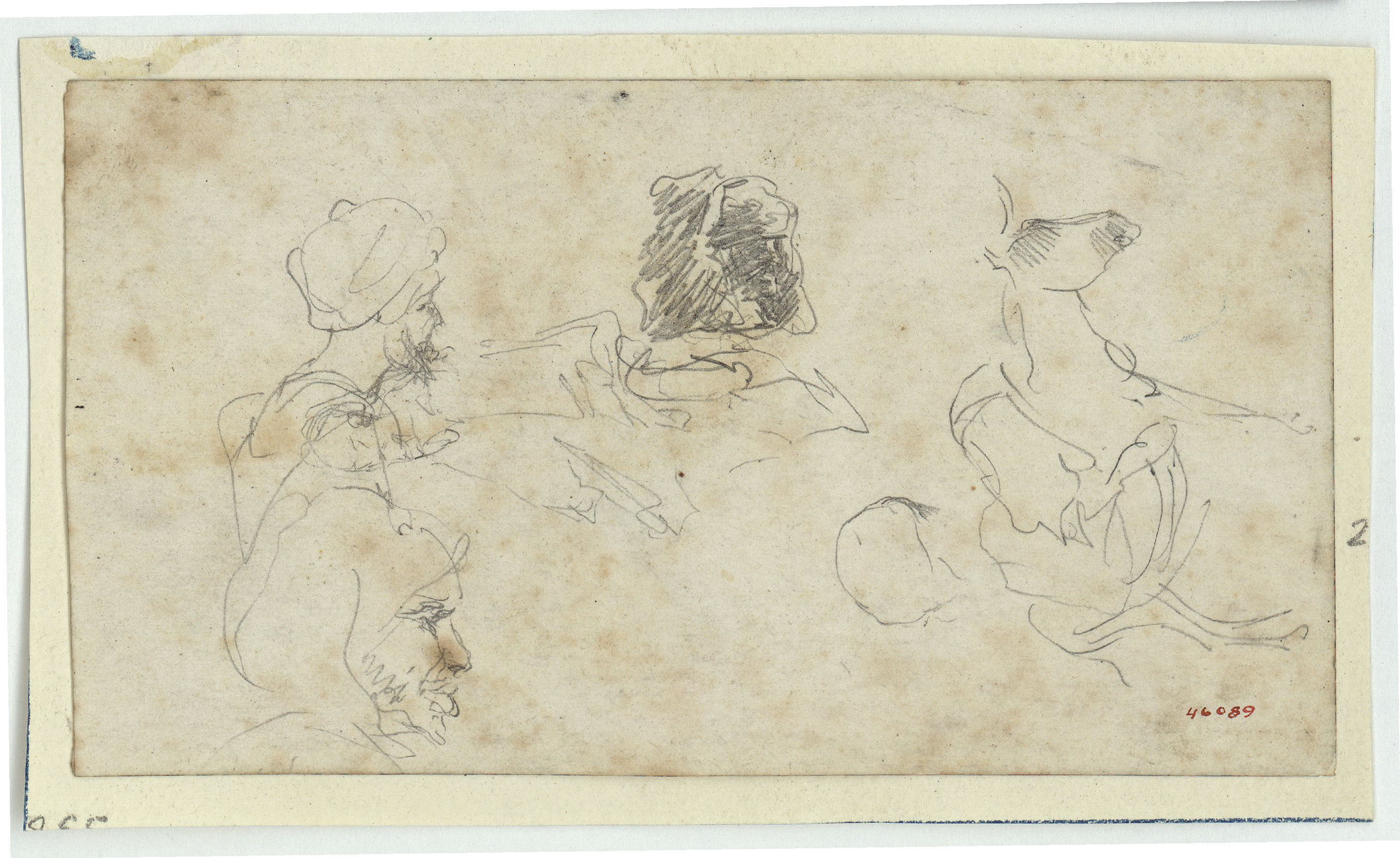 image for: Marià Fortuny - Caps de marroquins i cavall - Cap a 1860-1862