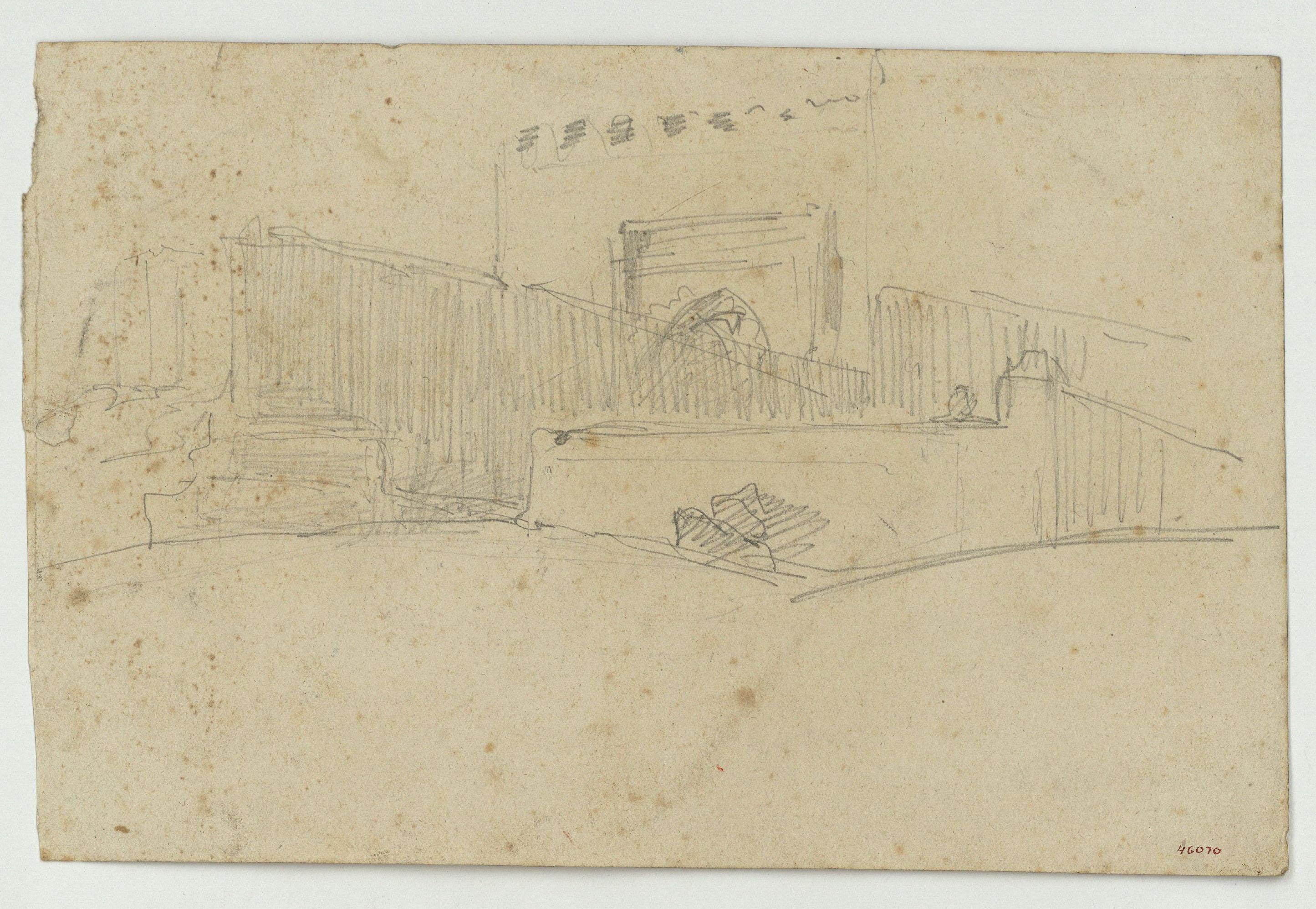 image for: Marià Fortuny - Carrer marroquí (anvers) / Marroquins (revers) - Cap a 1860-1862
