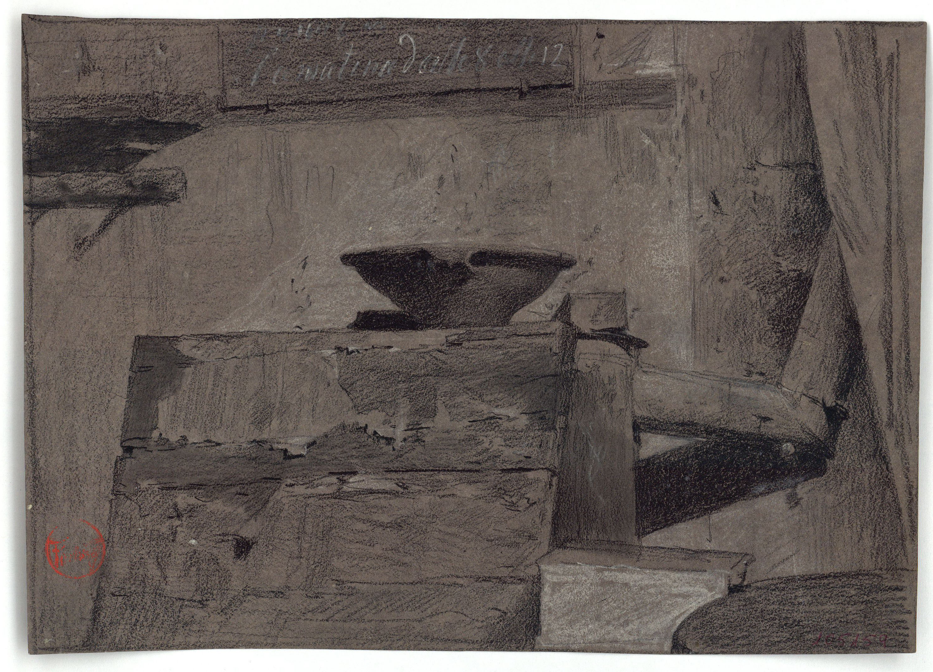 image for: Marià Fortuny - Interior d'un taller romà - Cap a 1860-1867