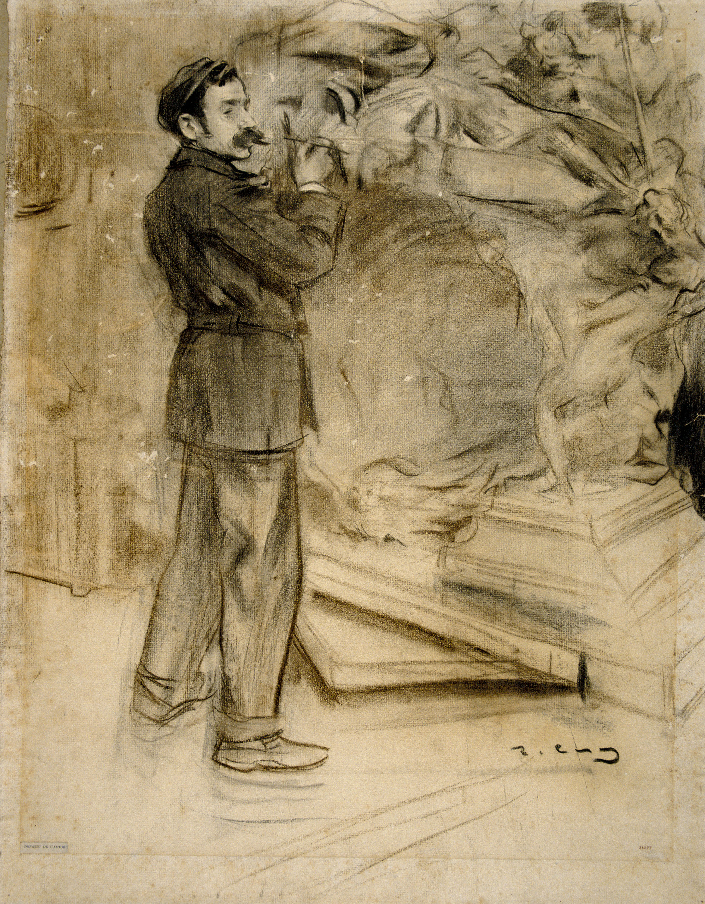 image for: Ramon Casas - Retrat de Mariano Benlliure - Cap a 1900