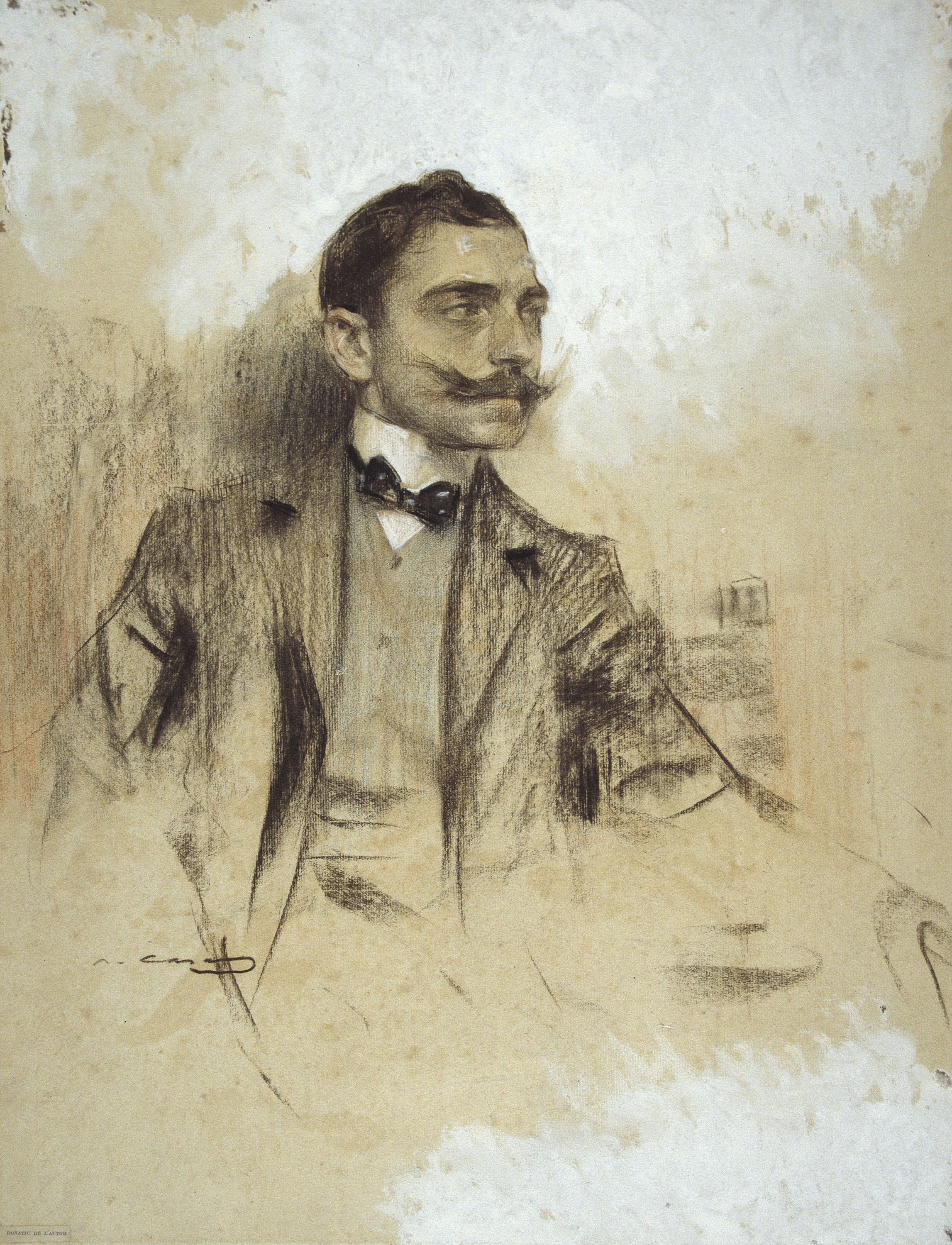 image for: Ramon Casas - Retrat de Manuel Benedito - 1904
