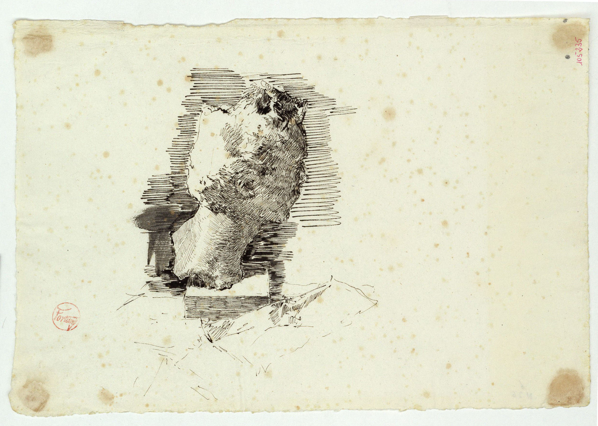 image for: Marià Fortuny - Retrat de Vincenzo Gemito - Cap a 1874