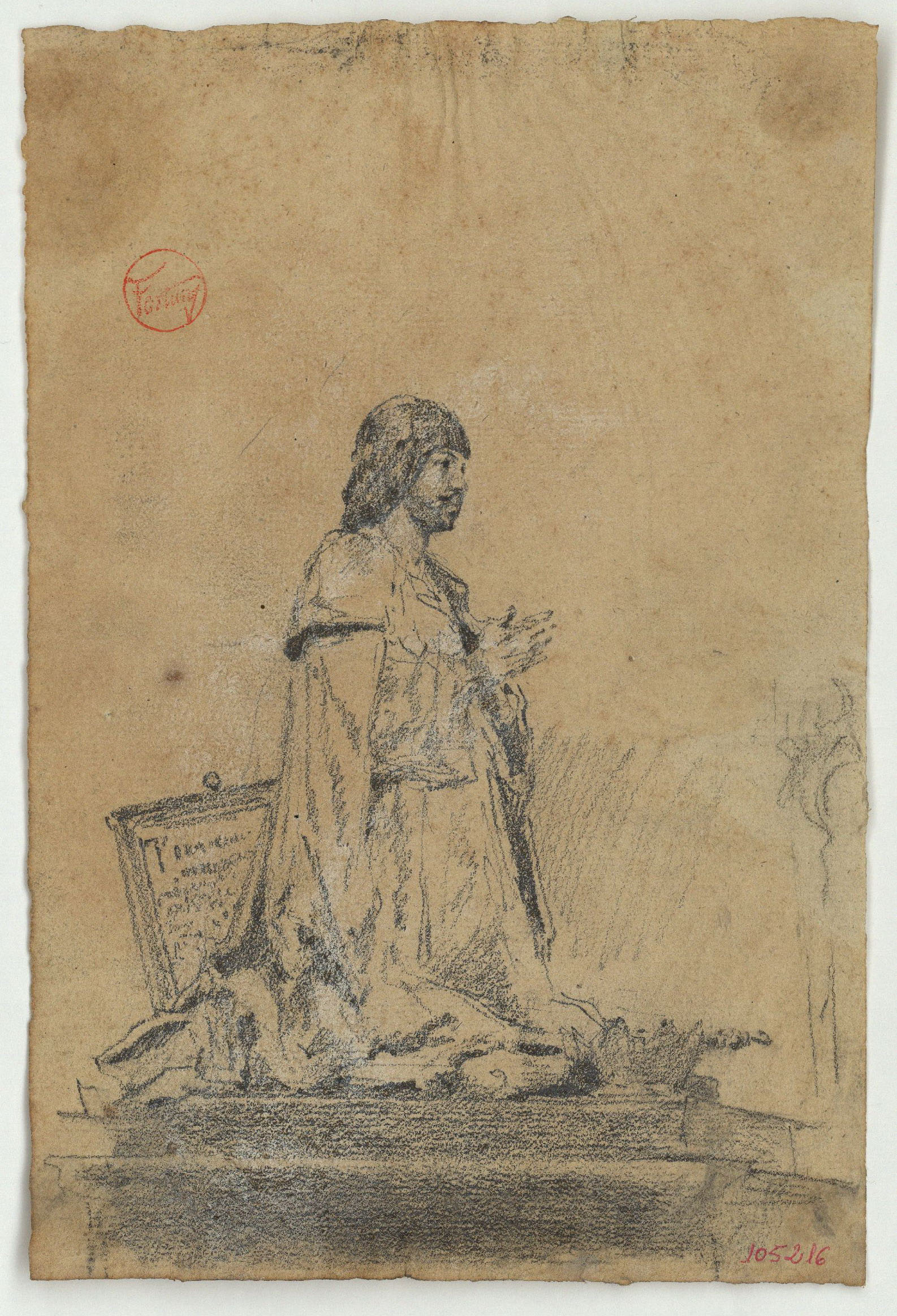 image for: Marià Fortuny - Còpia de l'estàtua de Ferran el Catòlic - Cap a 1867-1872