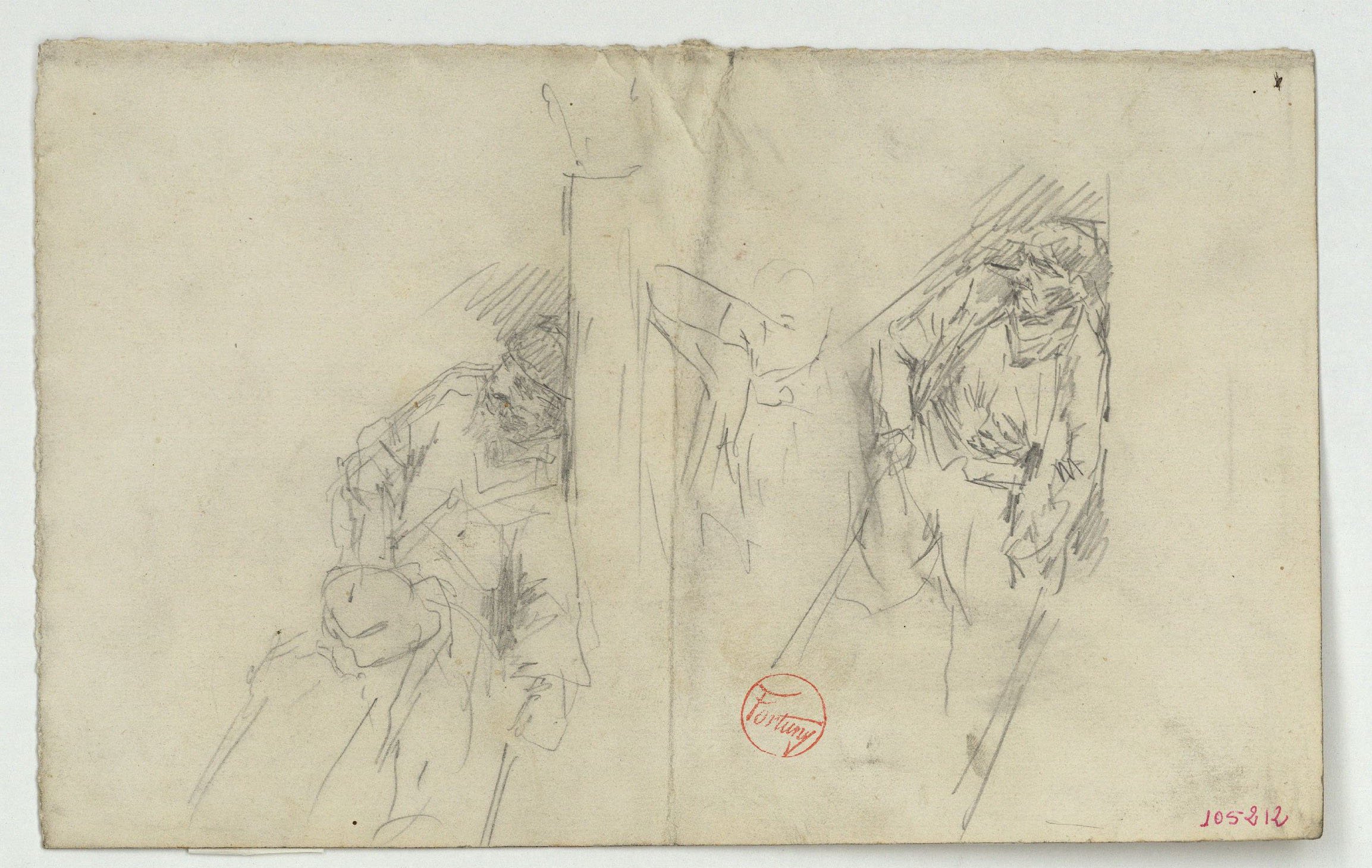 image for: Marià Fortuny - Estudi per al quadre «L'Ajuntament vell de Granada» - Cap a 1872