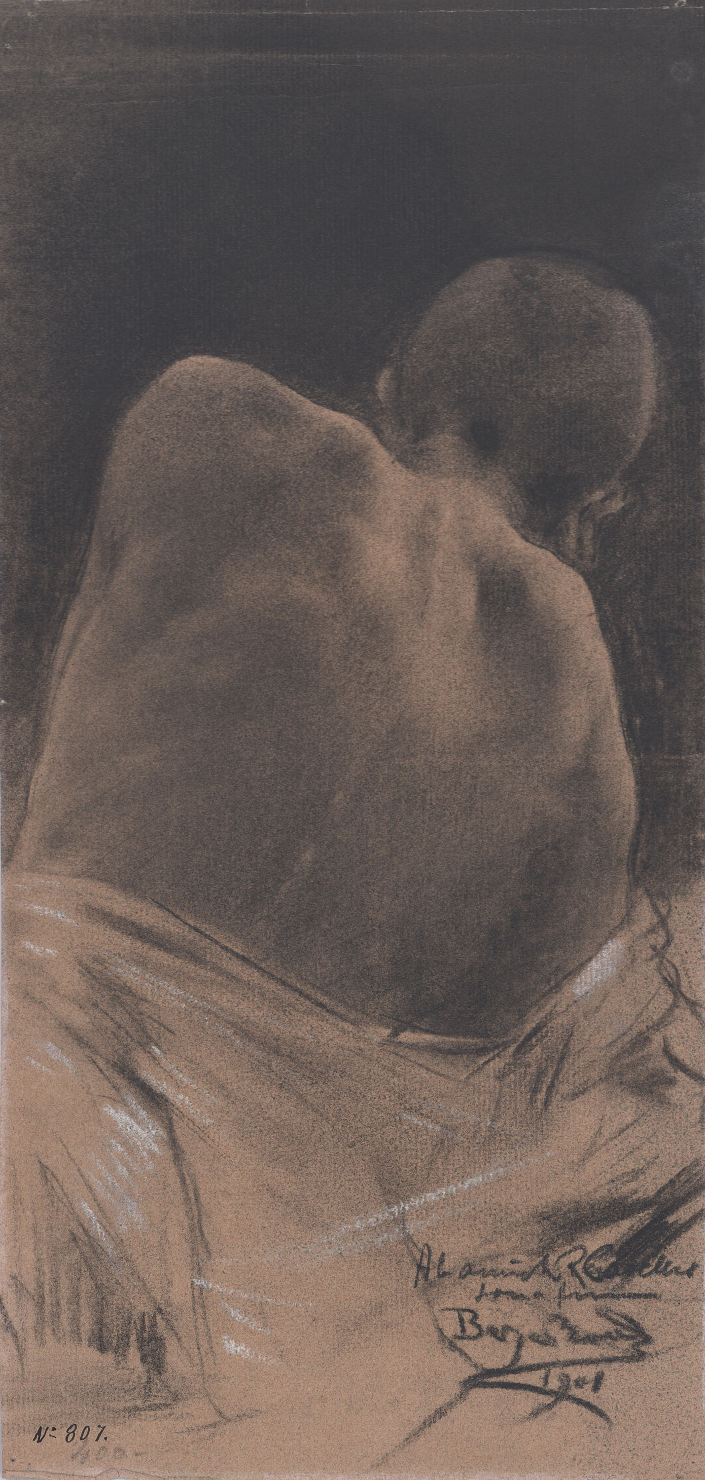 image for: Josep Berga Boada - Estudi de figura masculina - 1901