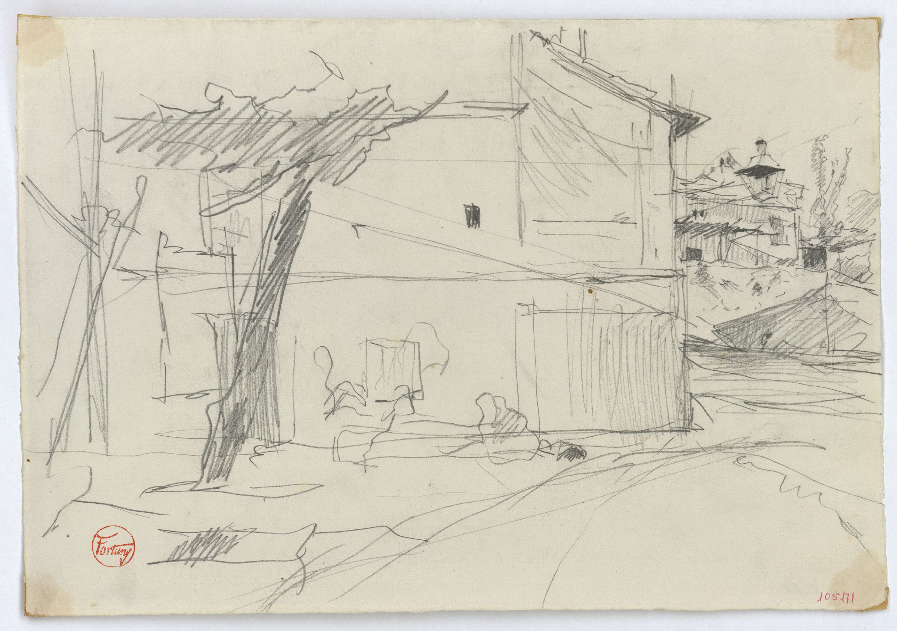 image for: Marià Fortuny - Poble - Cap a 1870-1872