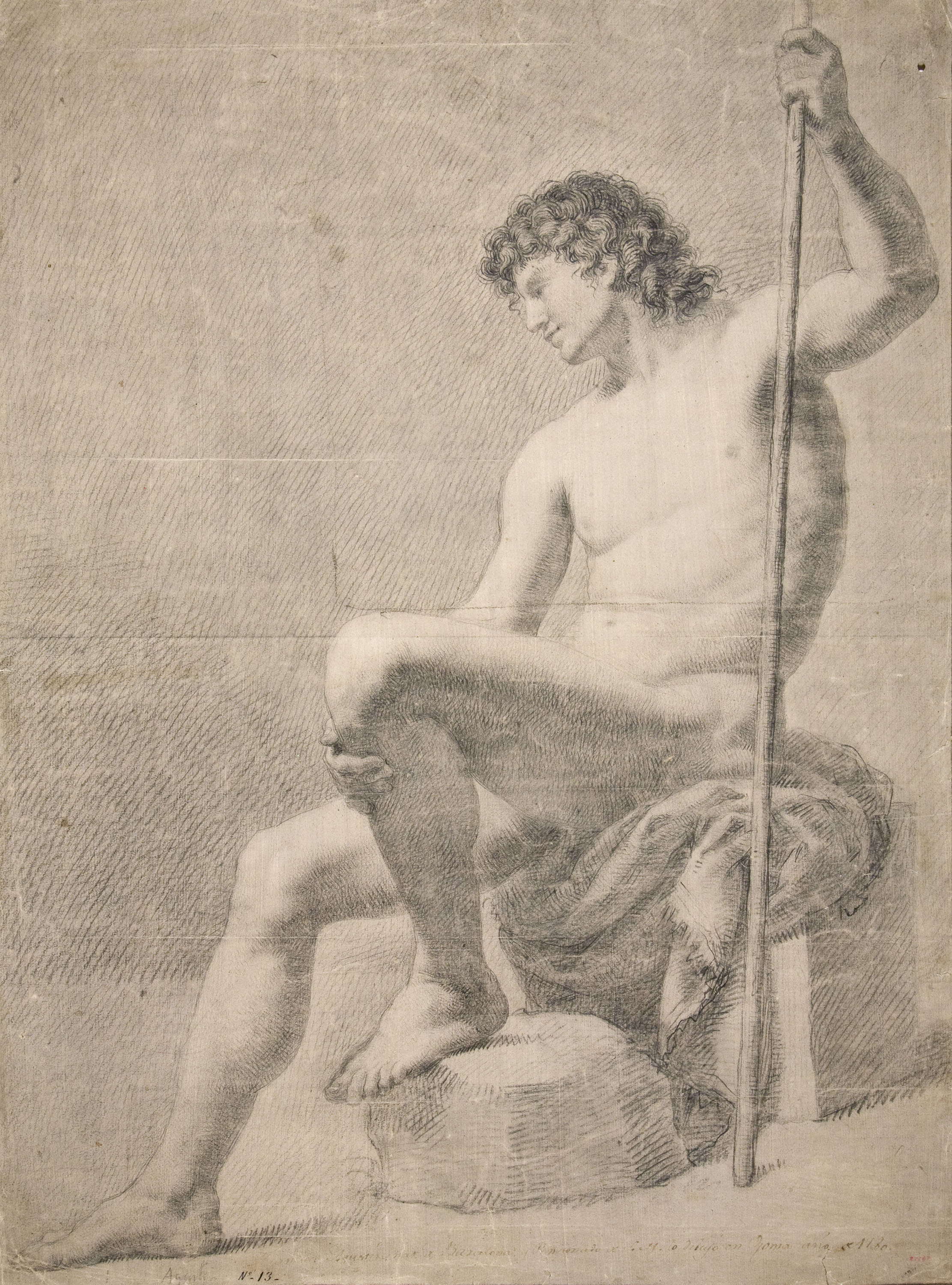 image for: Francesc Agustín - Nu masculí - 1780
