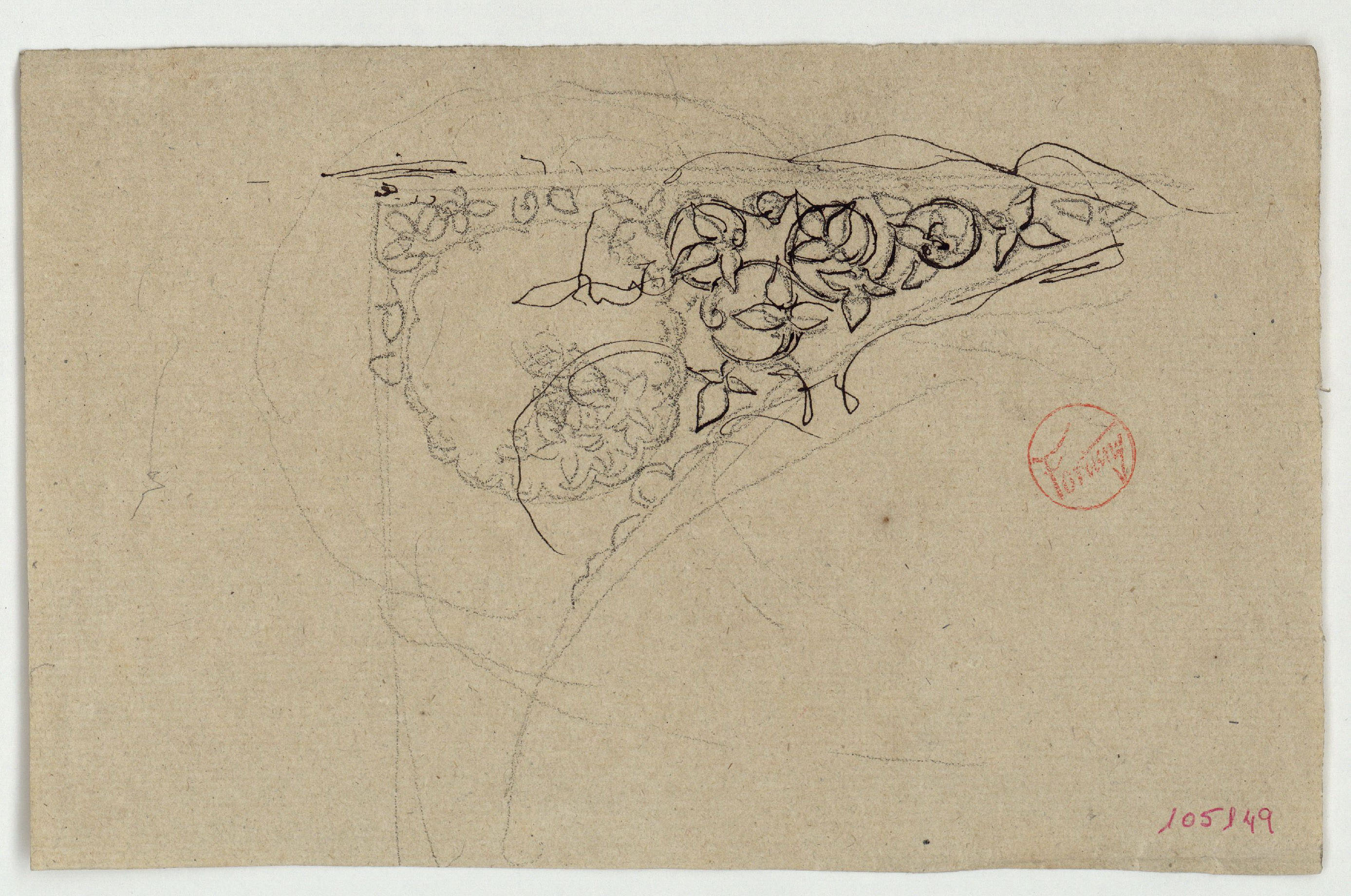 image for: Marià Fortuny - Carcanyol amb motius vegetals - Cap a 1860-1862