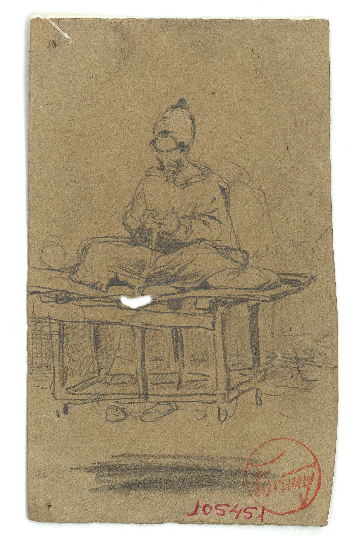 image for: Marià Fortuny - Artesà marroquí - Cap a 1860-1862