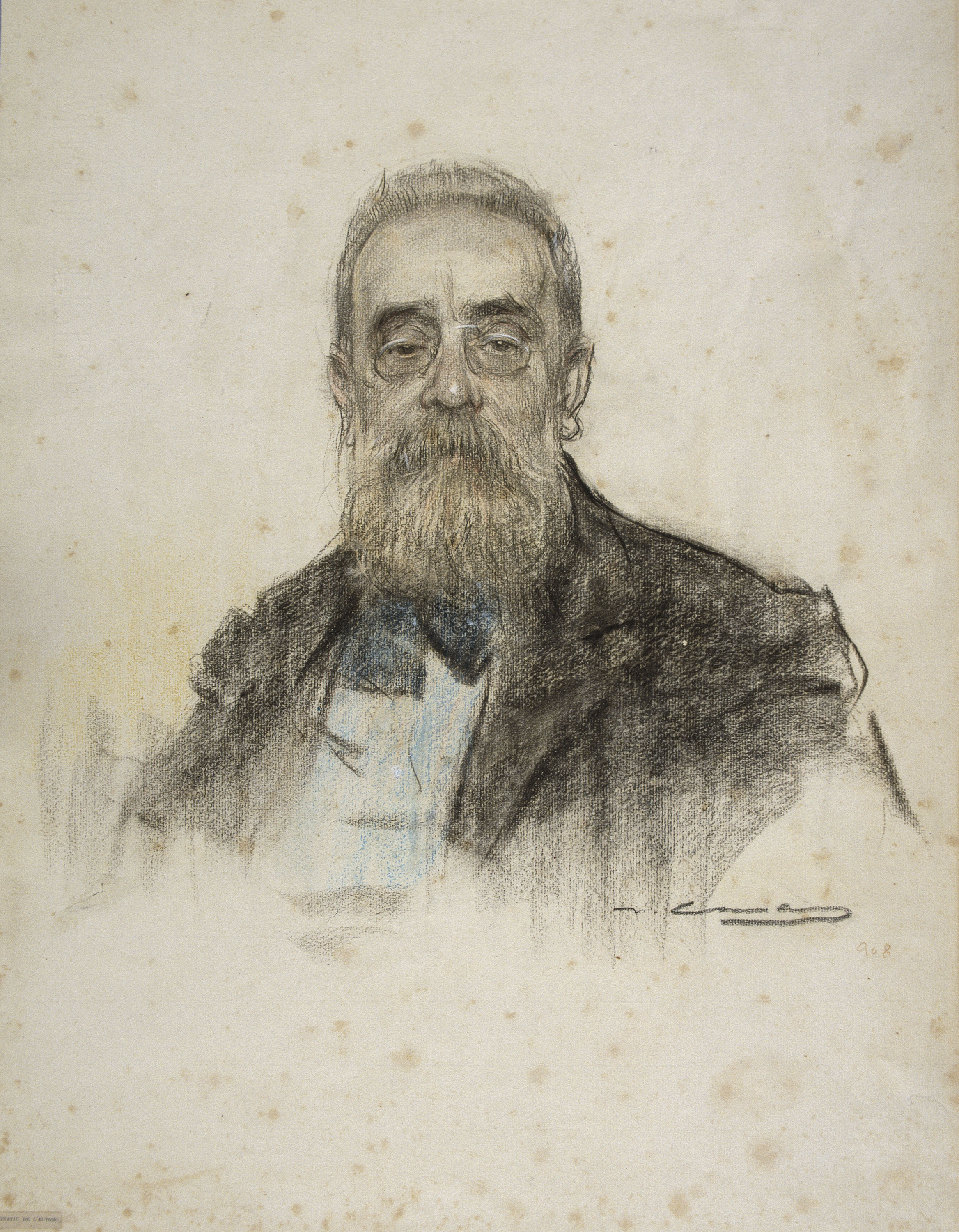 image for: Ramon Casas - Retrat de Salvador Sanpere i Miquel - Cap a 1905-1908