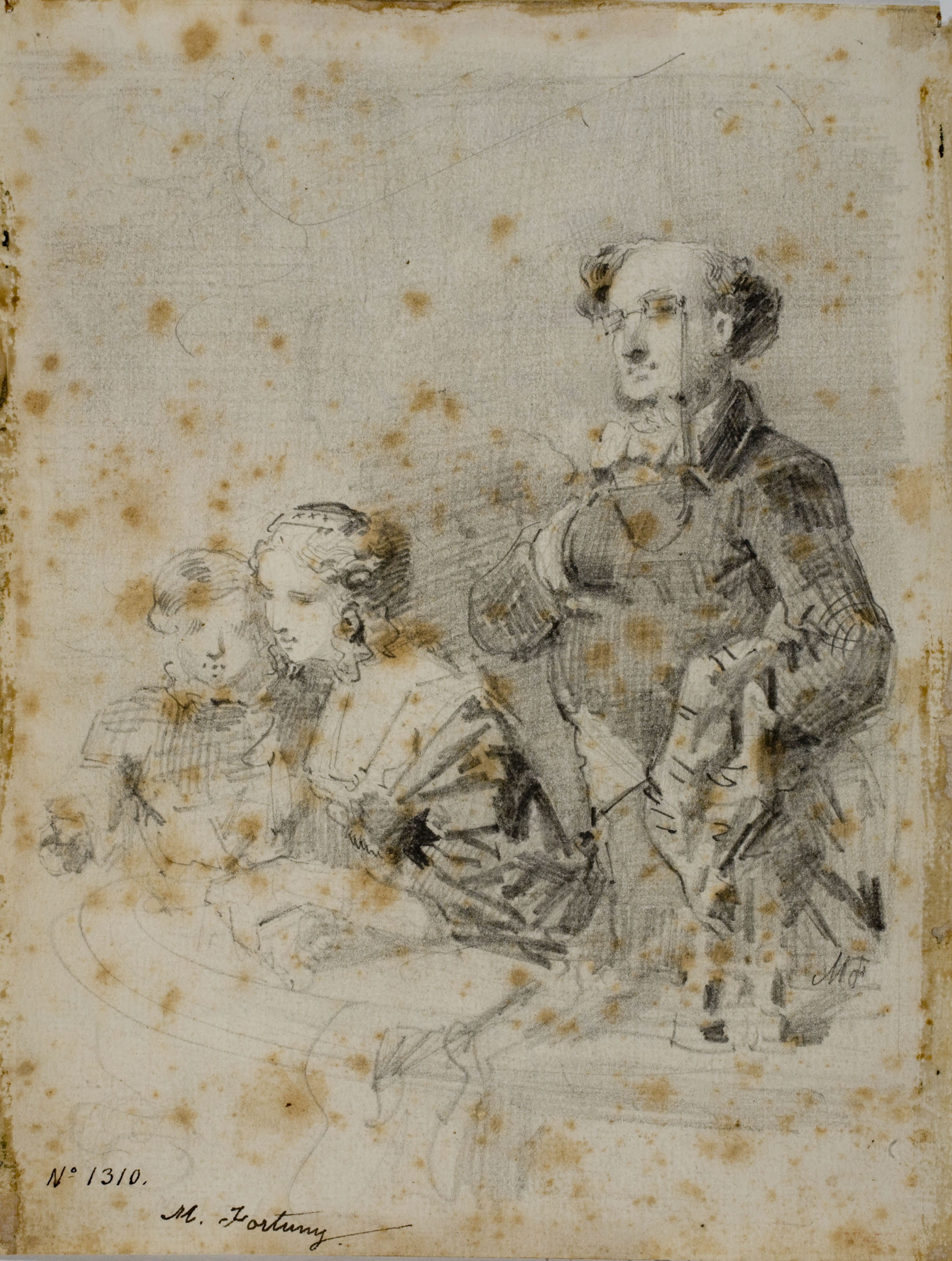 image for: Marià Fortuny - A la llotja - Cap a 1853-1858