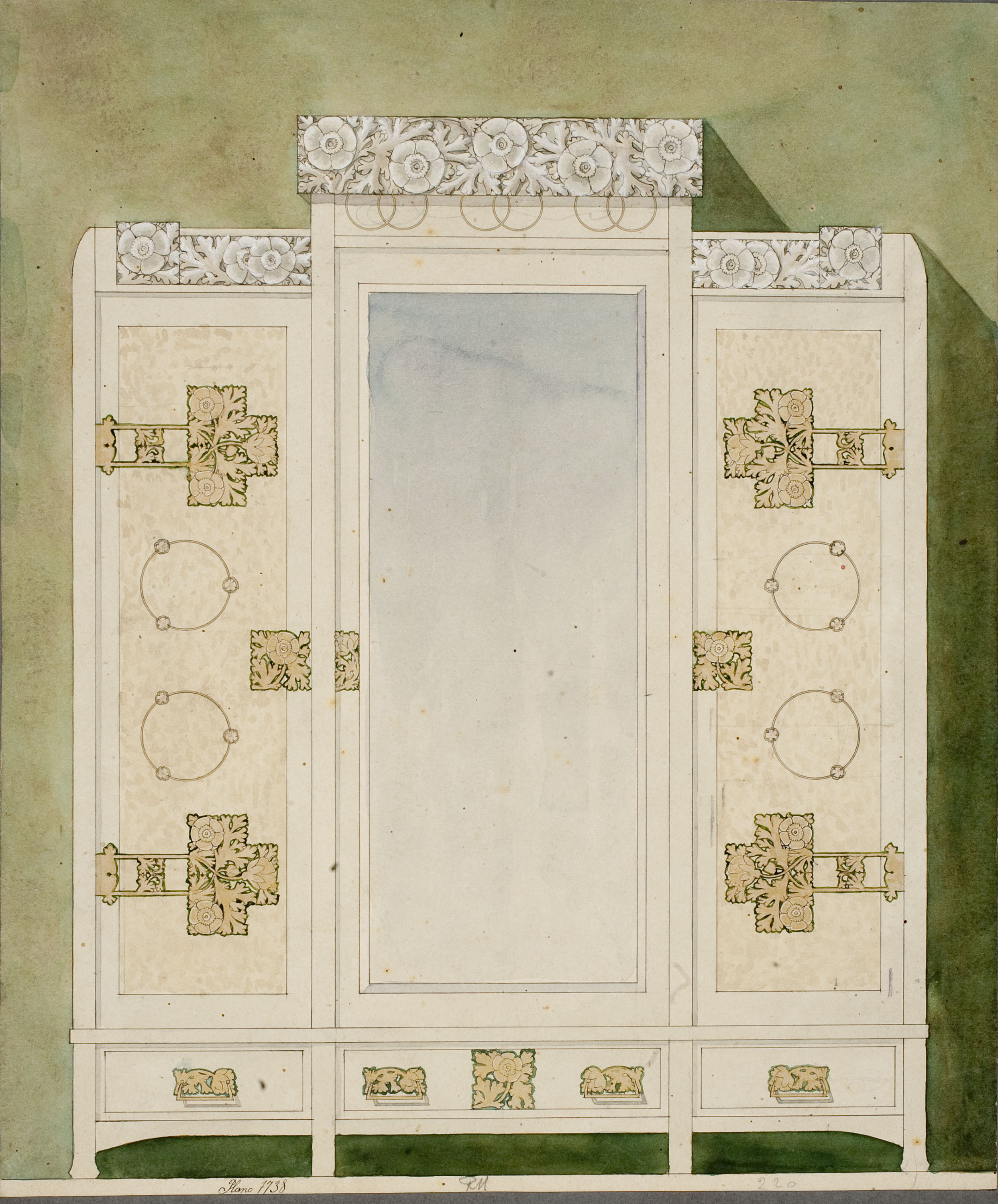 image for: Gaspar Homar - Armari amb mirall - Cap a 1900-1910