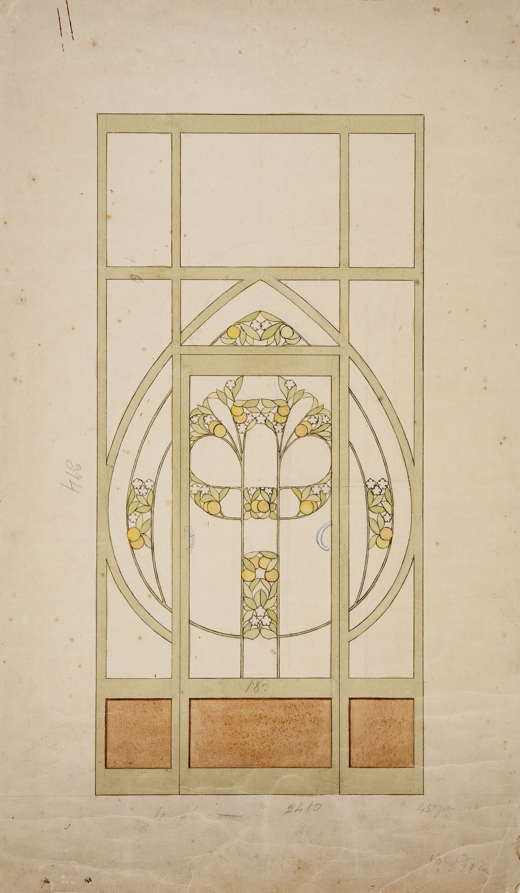 image for: Gaspar Homar - Porta amb vidriera - Cap a 1900-1910