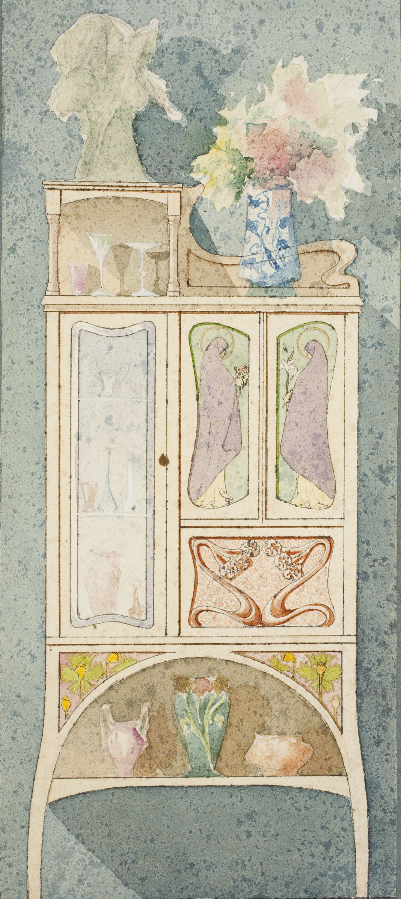 image for: Gaspar Homar - Armari amb plafons de marqueteria - Cap a 1910