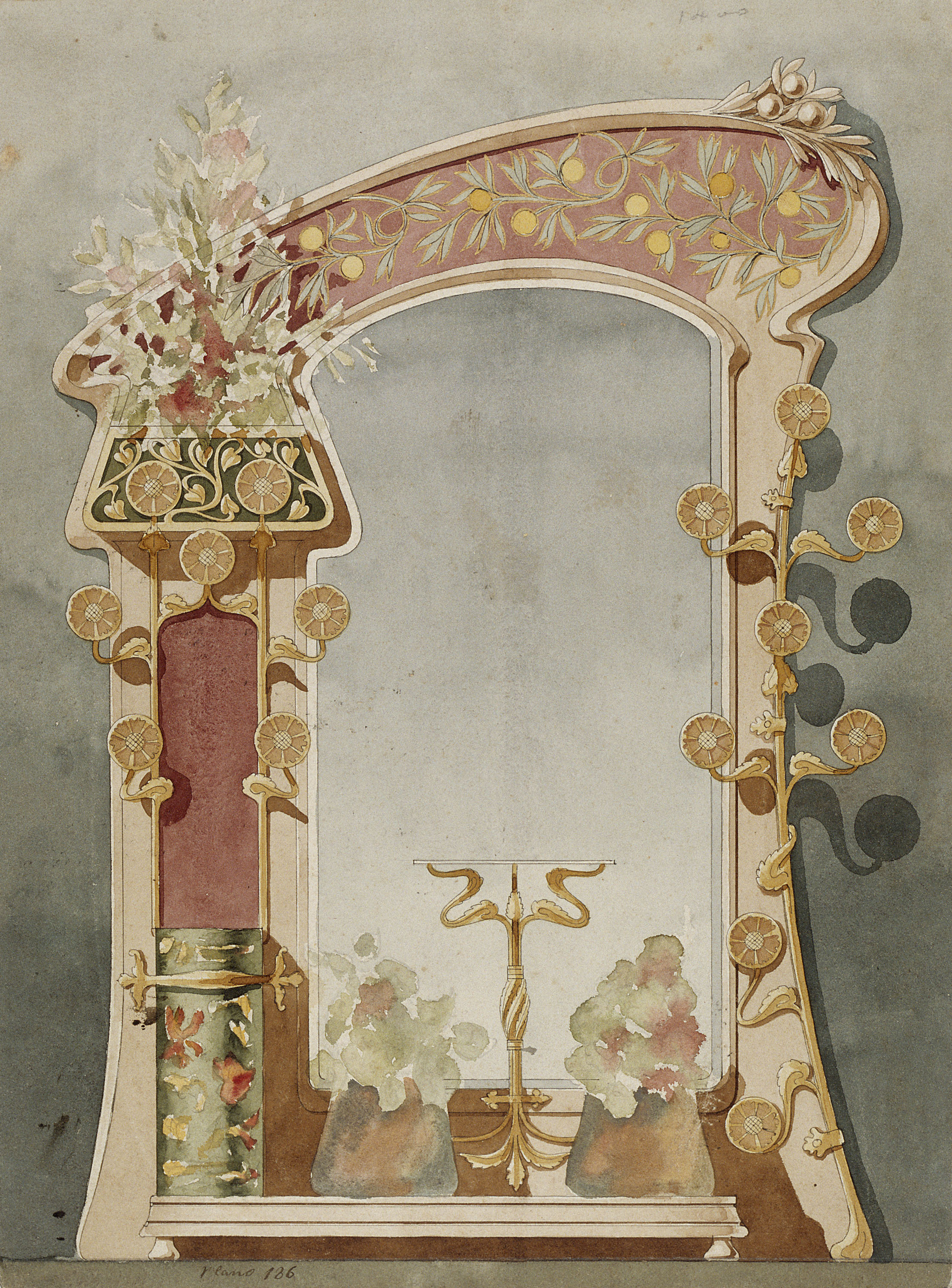 image for: Gaspar Homar - Paraigüer amb mirall - Cap a 1900-1905