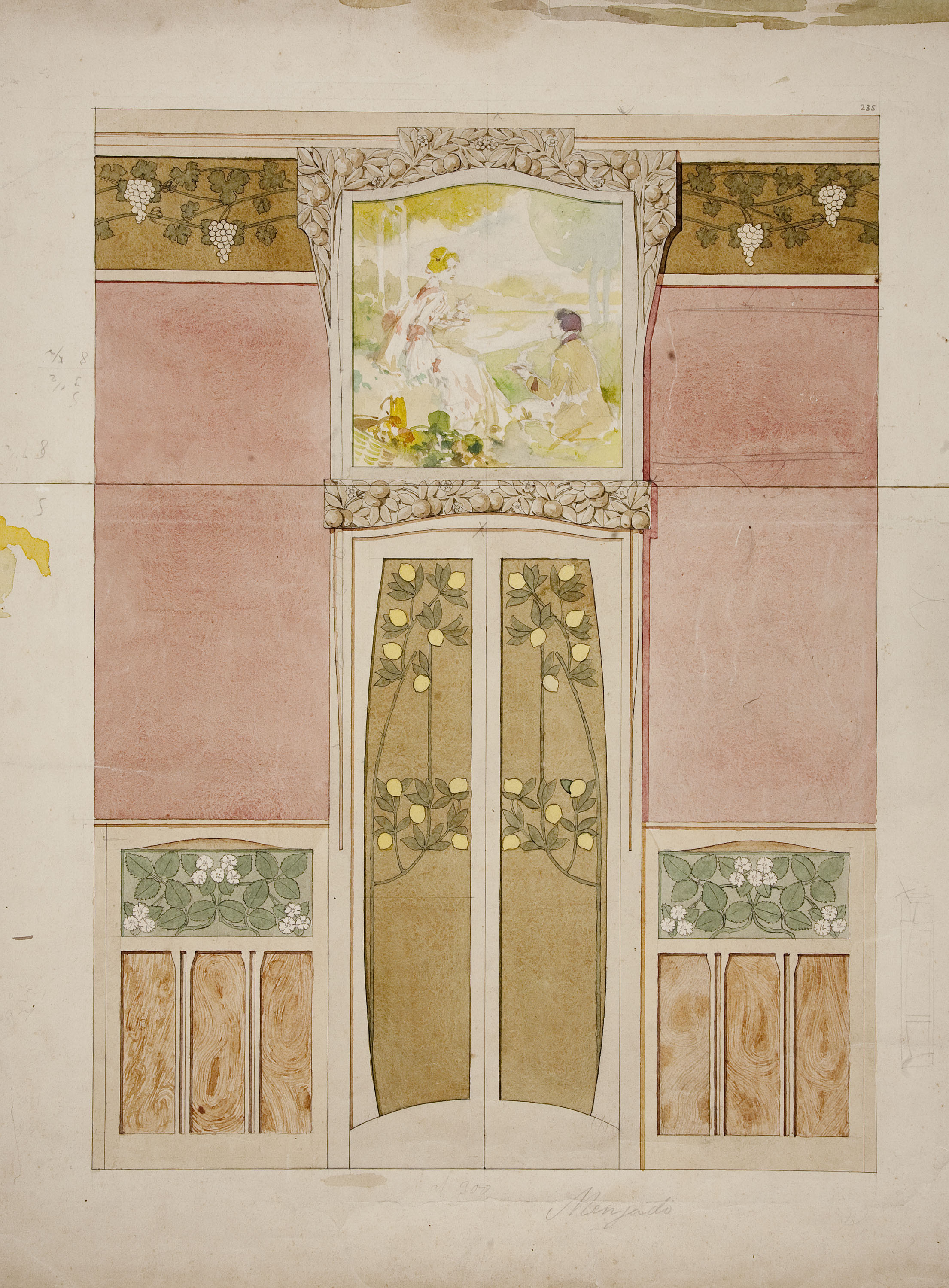 image for: Gaspar Homar - Projecte per a la casa Navàs de Reus - Cap a 1905-1908