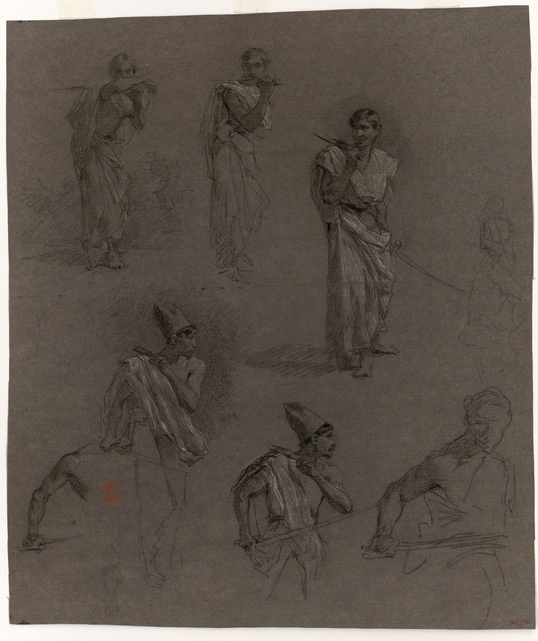 image for: Marià Fortuny - Marroquins. Estudi per al quadre «La batalla de Tetuan» - Cap a 1863-1864