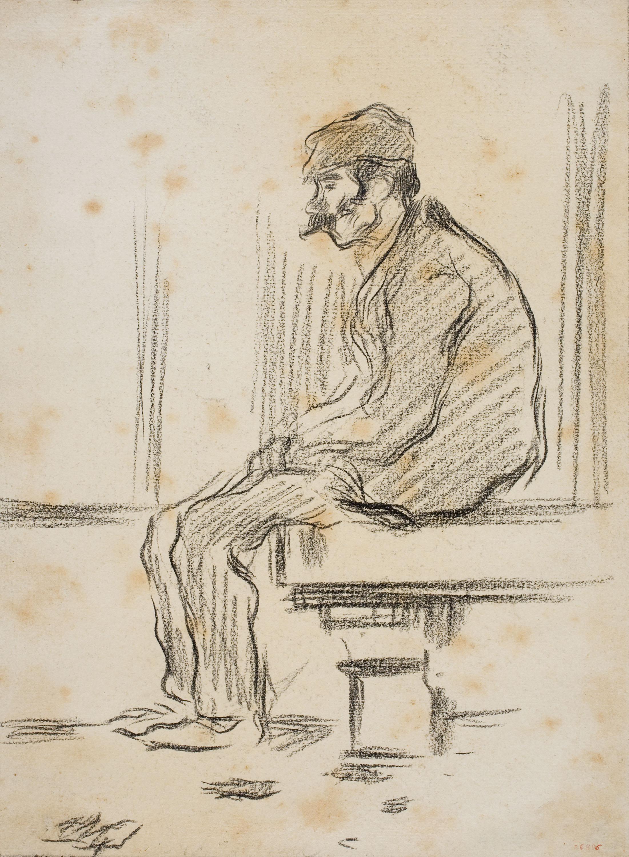 image for: Isidre Nonell - Home assegut - Cap a 1890-1900