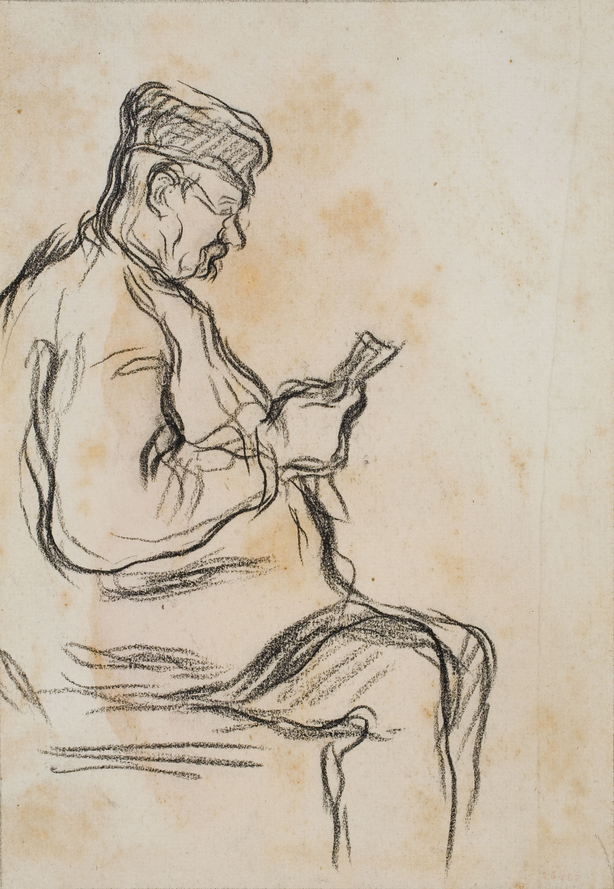 image for: Isidre Nonell - Home llegint - Cap a 1890-1900