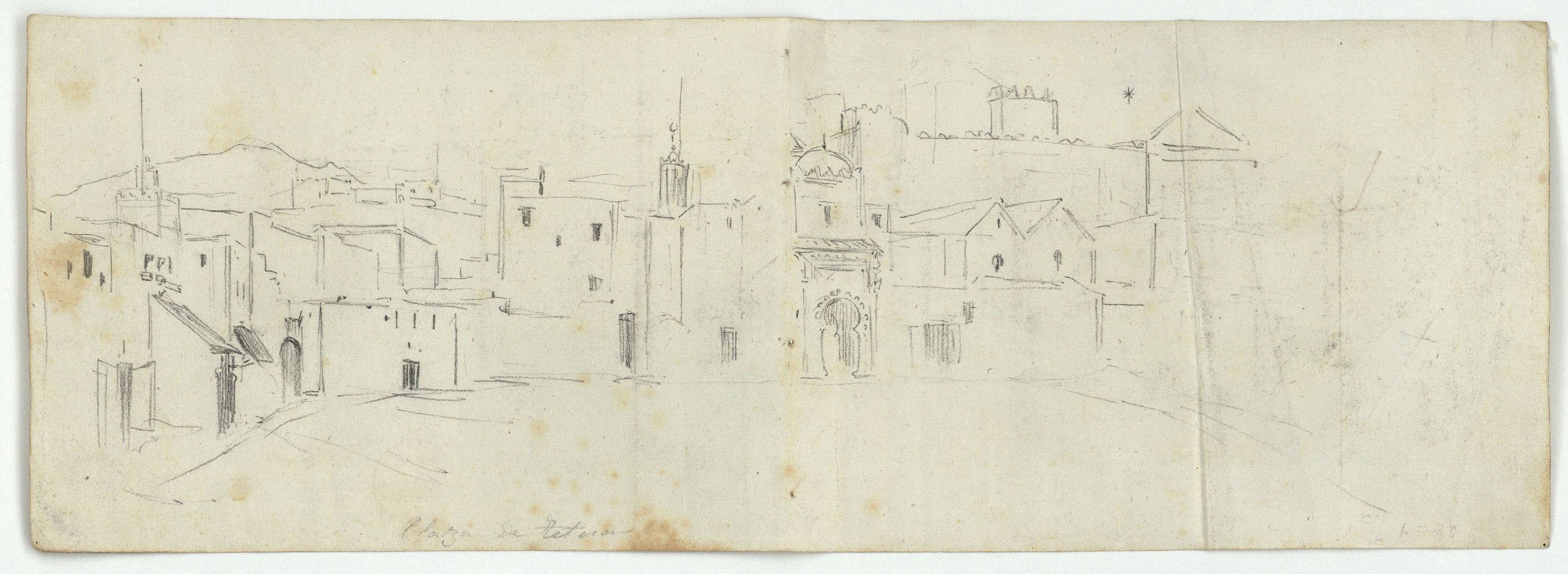 image for: Marià Fortuny - Plaza de Tetuán (anvers) / Plaza de Tetuán (revers) - Cap a 1860 [1]