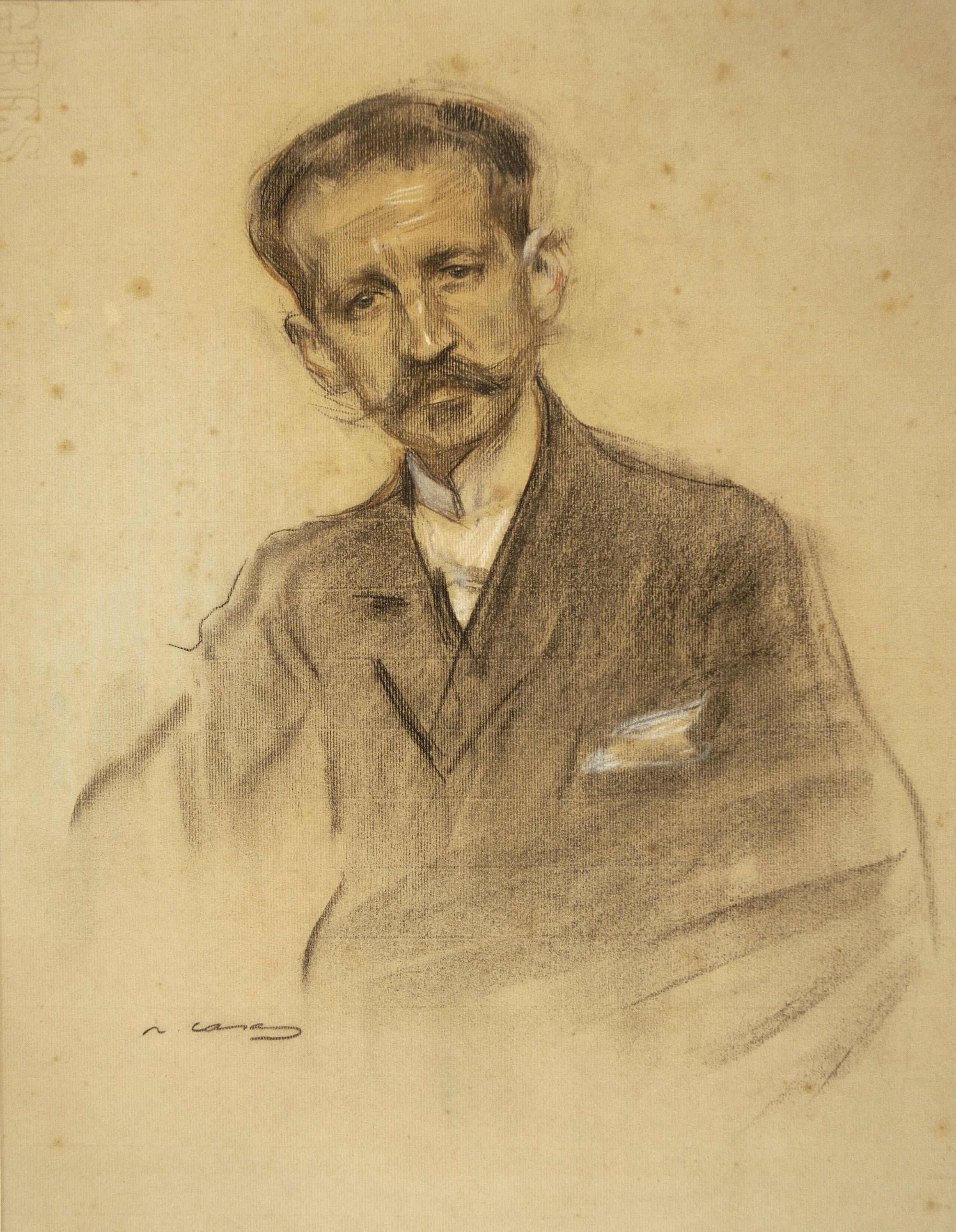image for: Ramon Casas - Retrat de Jacinto Octavio Picón - Cap a 1904-1905