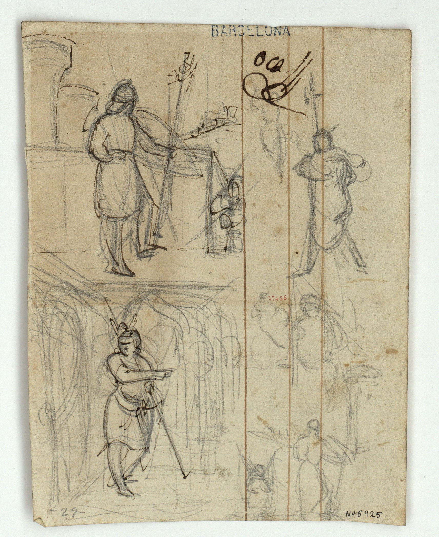 image for: Marià Fortuny - Estudis de composició - Cap a 1856-1858