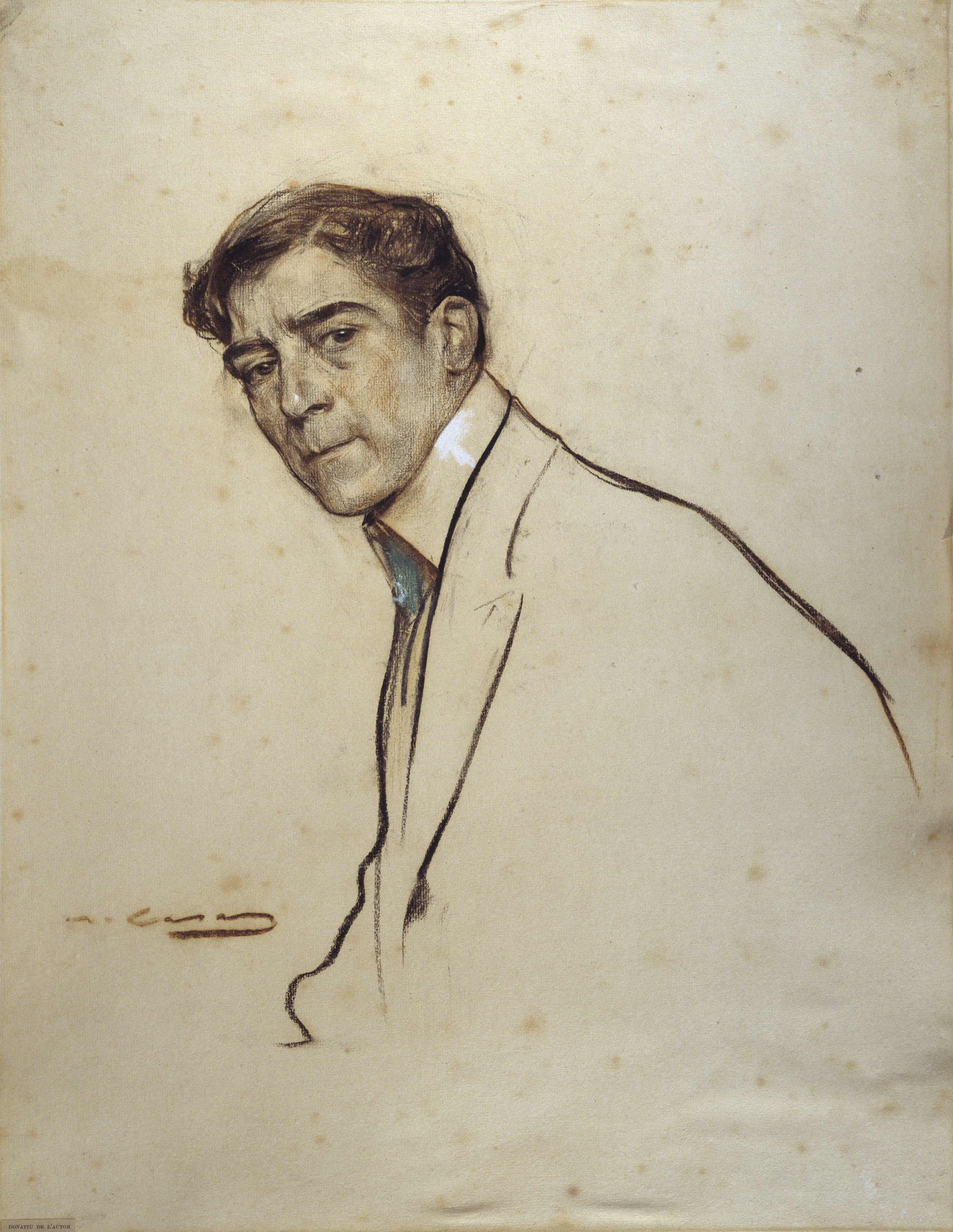 image for: Ramon Casas - Retrat d'Alexandre de Riquer - Cap a 1903-1906