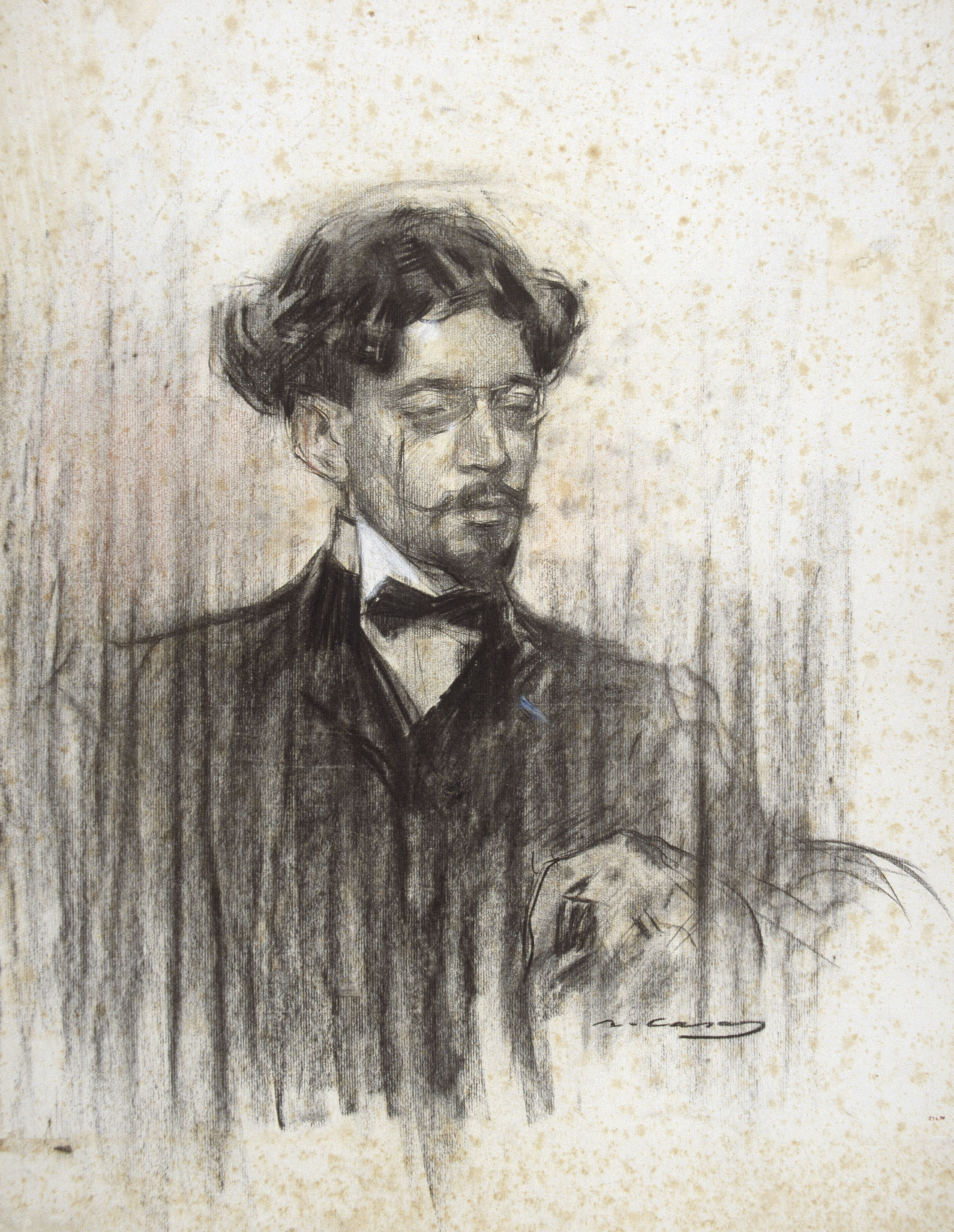 image for: Ramon Casas - Retrat de Joan Pujal - Cap a 1903-1905