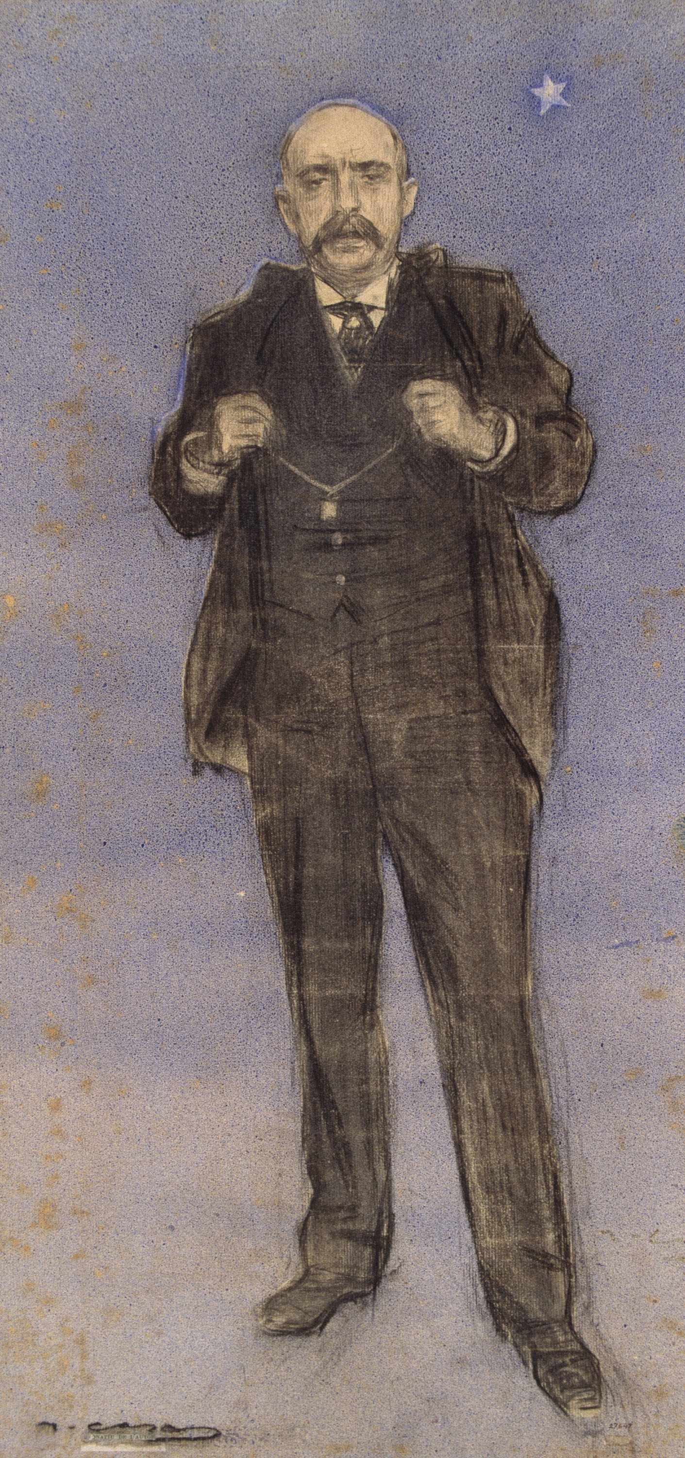 image for: Ramon Casas - Retrat de Dionís Puig - Cap a 1897-1899