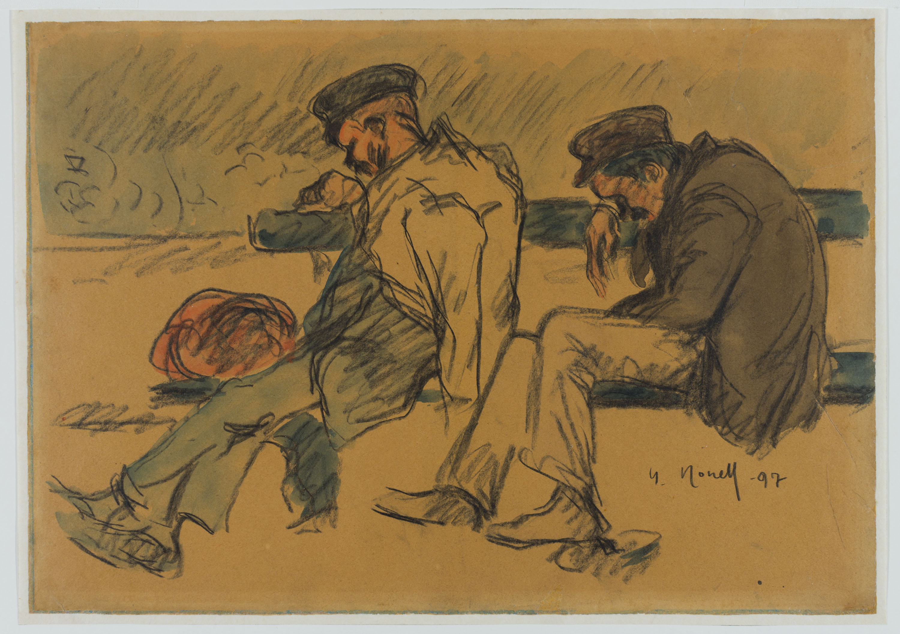 image for: Isidre Nonell - Pobres dormint - 1897