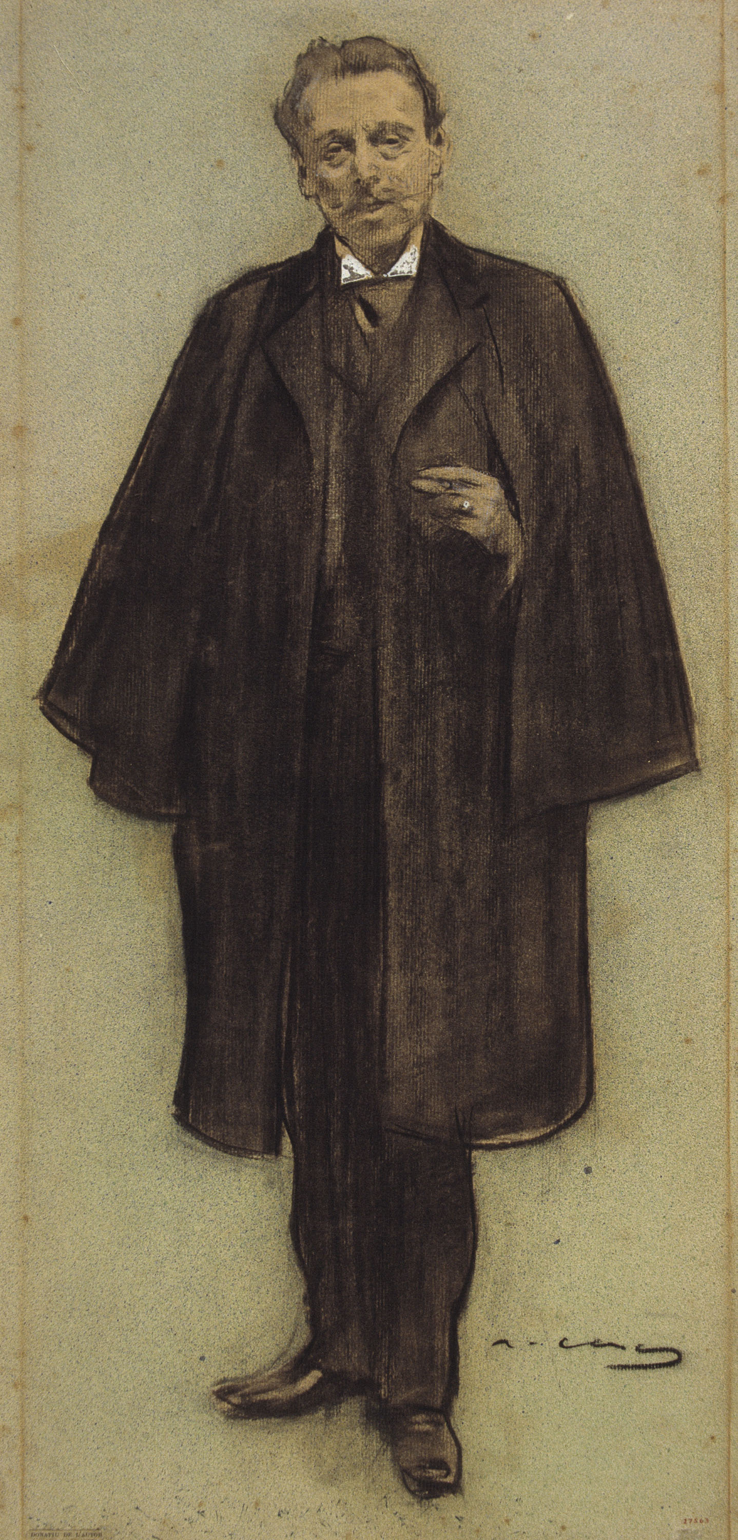 image for: Ramon Casas - Retrat de Narcís Oller - Cap a 1897-1898