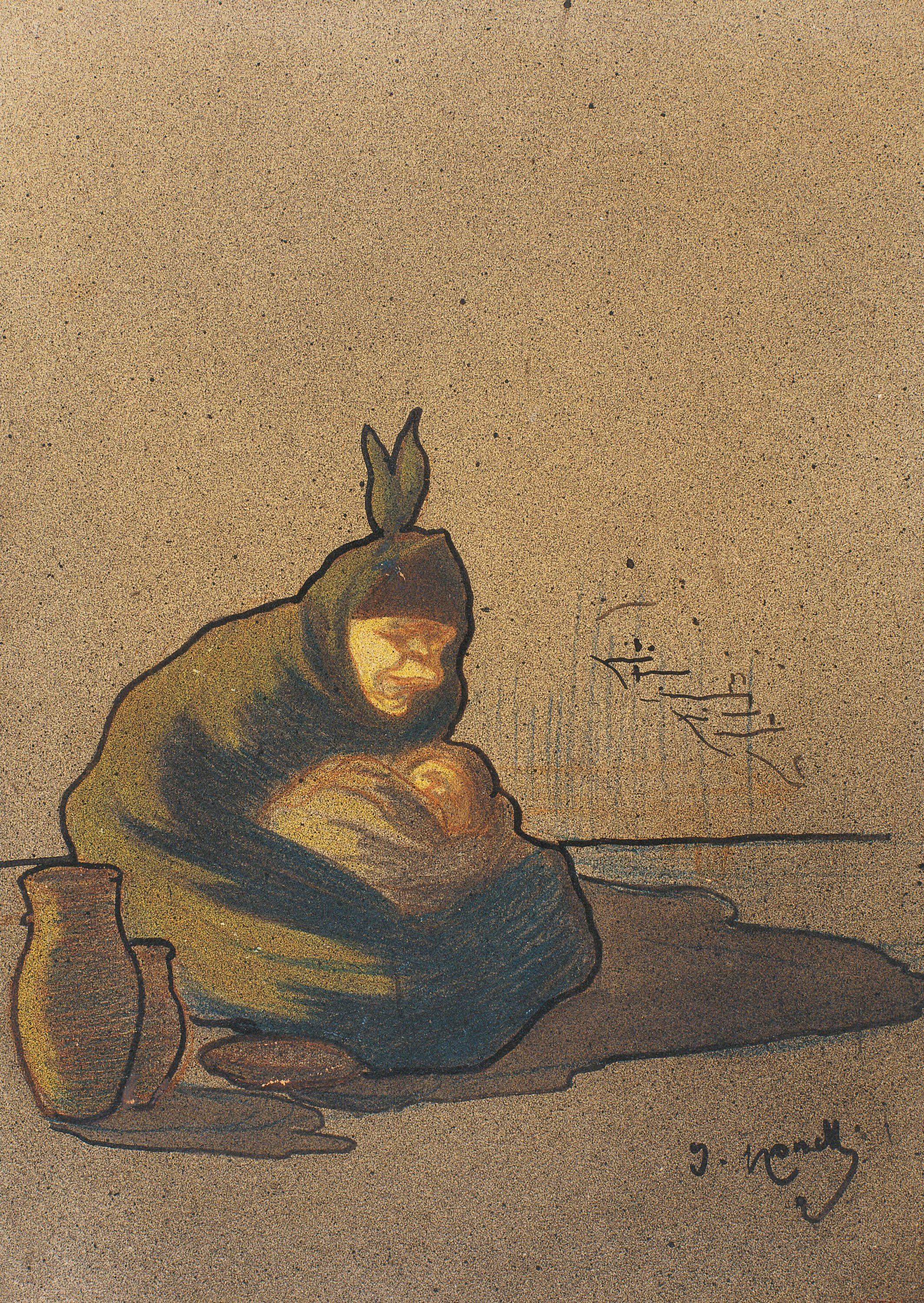 image for: Isidre Nonell - Cretina de Boí - 1896-1897