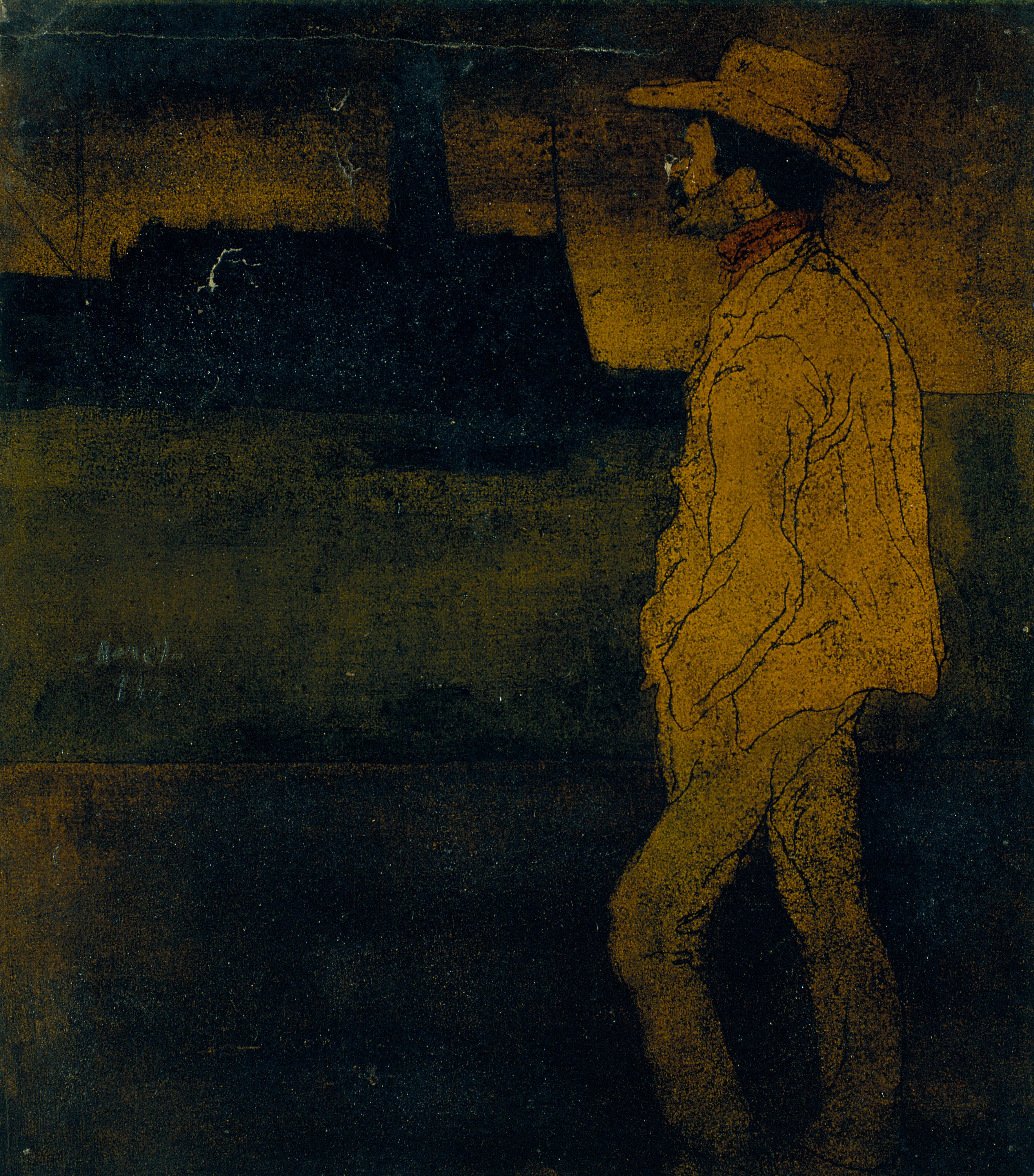 image for: Isidre Nonell - Repatriat de Cuba al moll - 1898