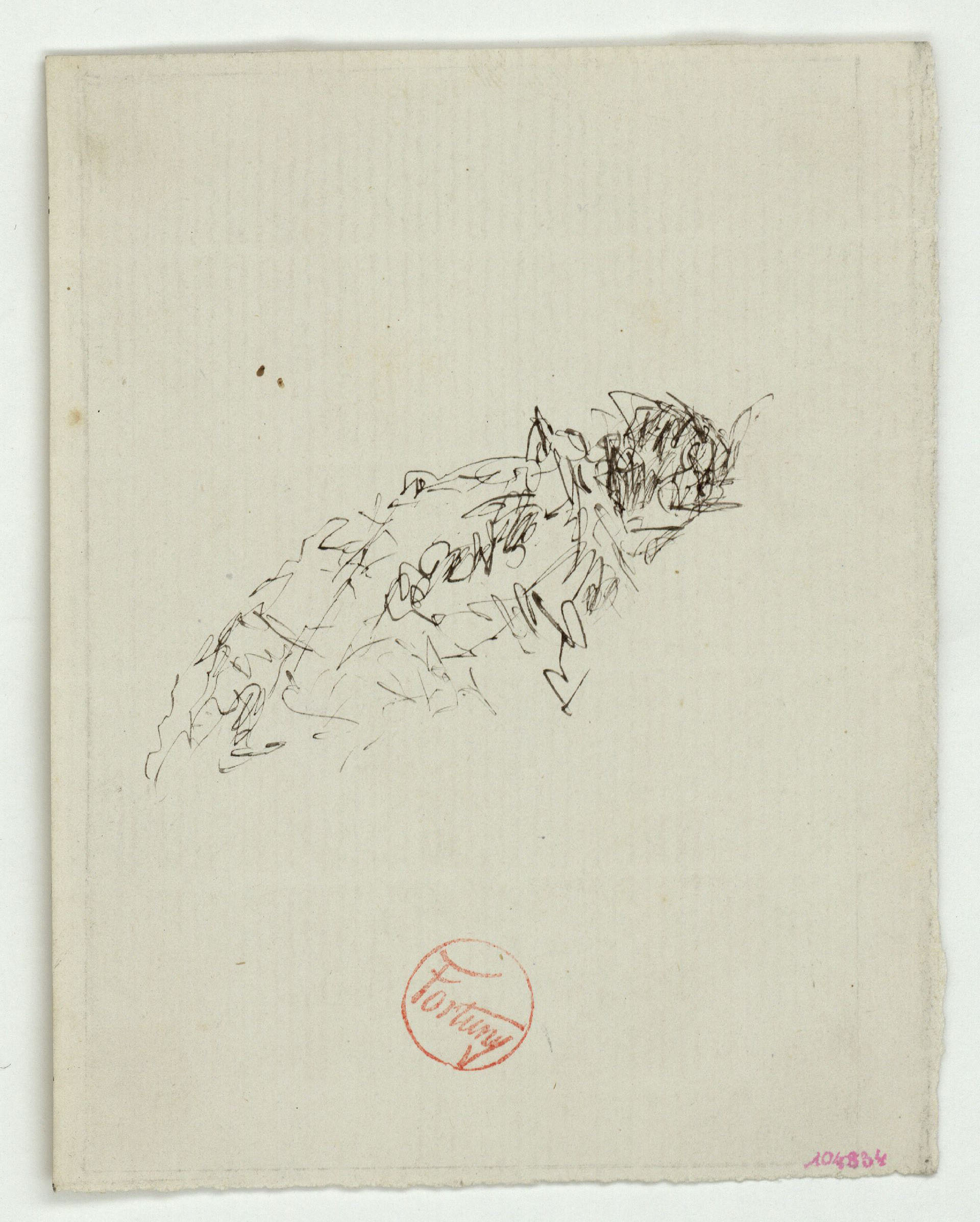 image for: Marià Fortuny - Estudi per al quadre «Platja de Portici» - Cap a 1867-1874