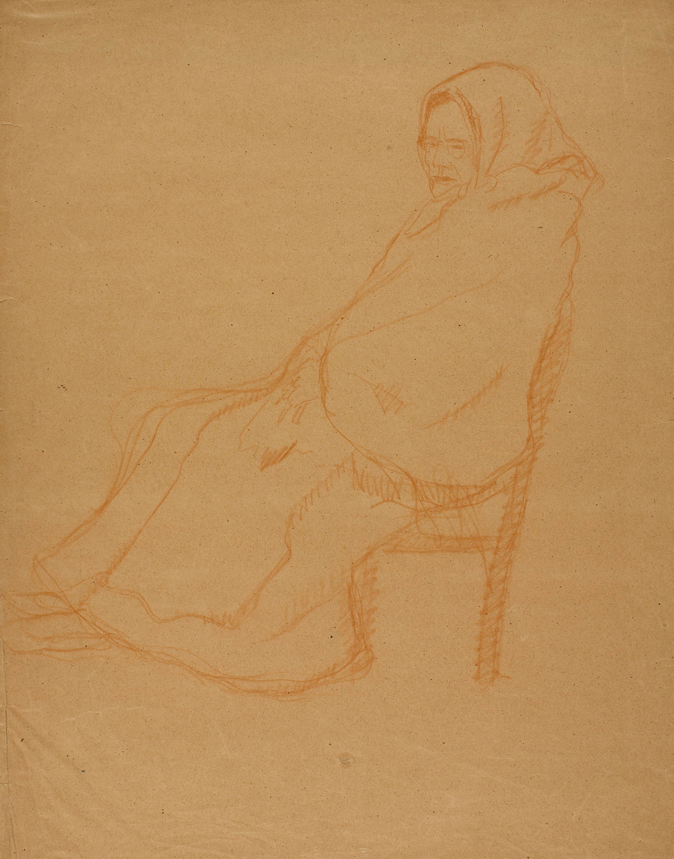 image for: Joaquim Biosca - Vella asseguda - Entre 1910-1920