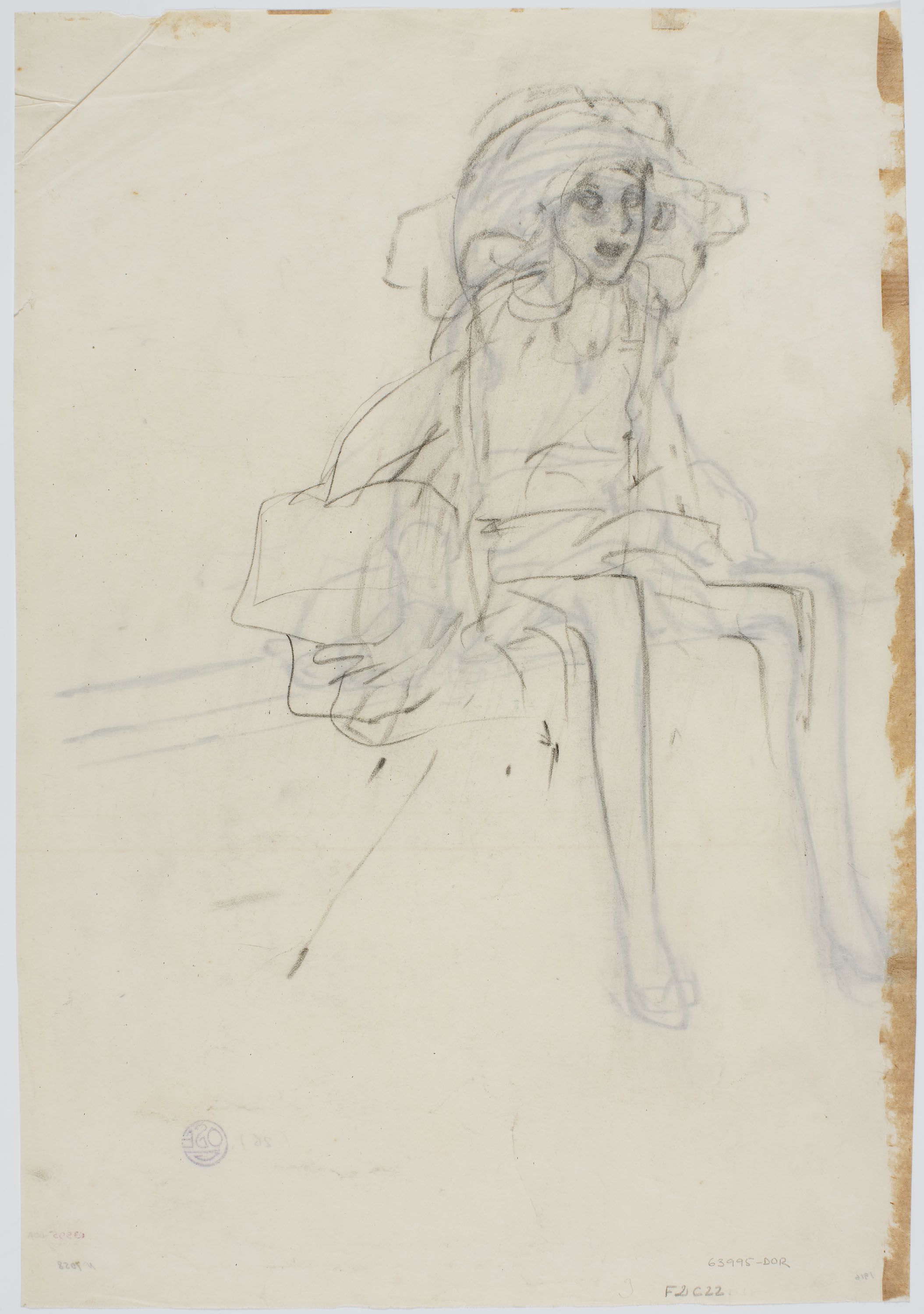 image for: Francesc Xavier Gosé - Noia asseguda (anvers) / Noia asseguda (revers) - Cap a 1910 [1]