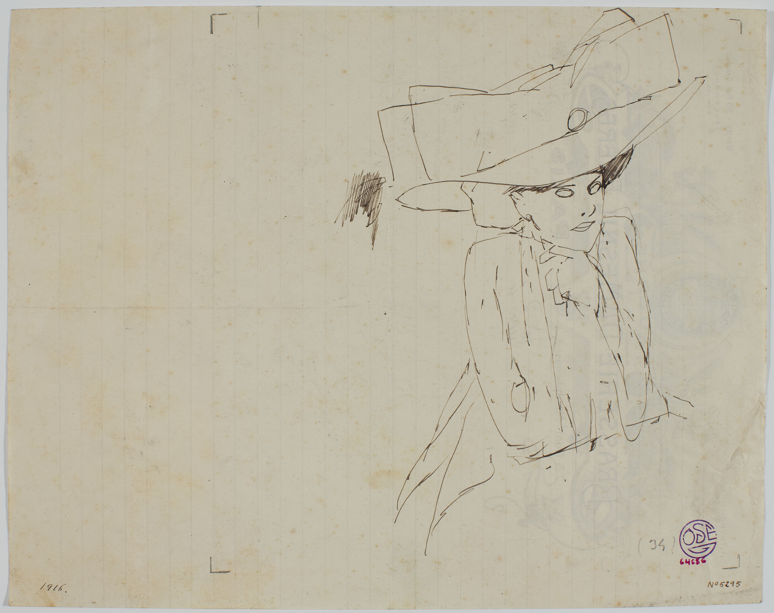 image for: Francesc Xavier Gosé - Dama enutjada - Cap a 1906-1909