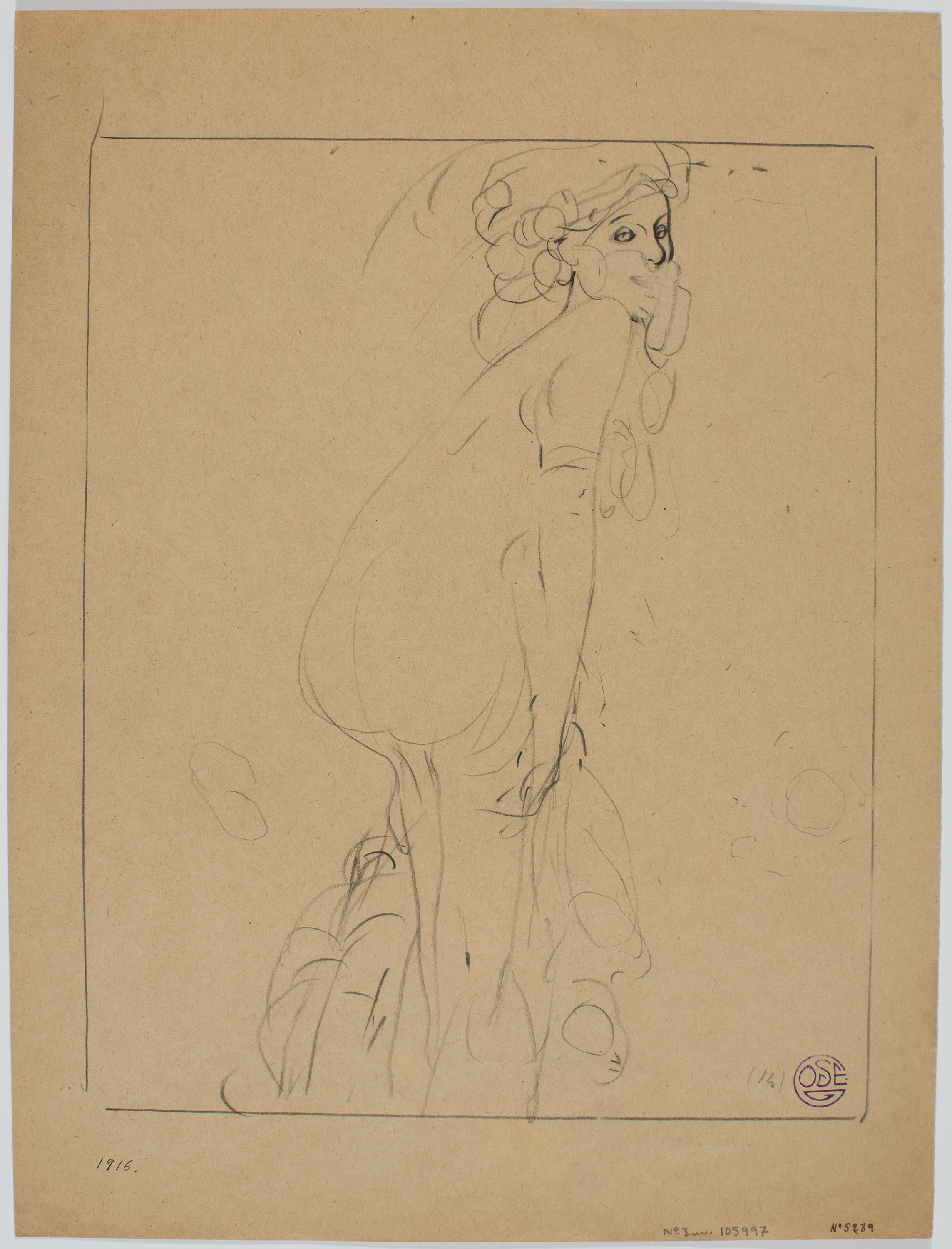 image for: Francesc Xavier Gosé - Dama despullant-se - Cap a 1900