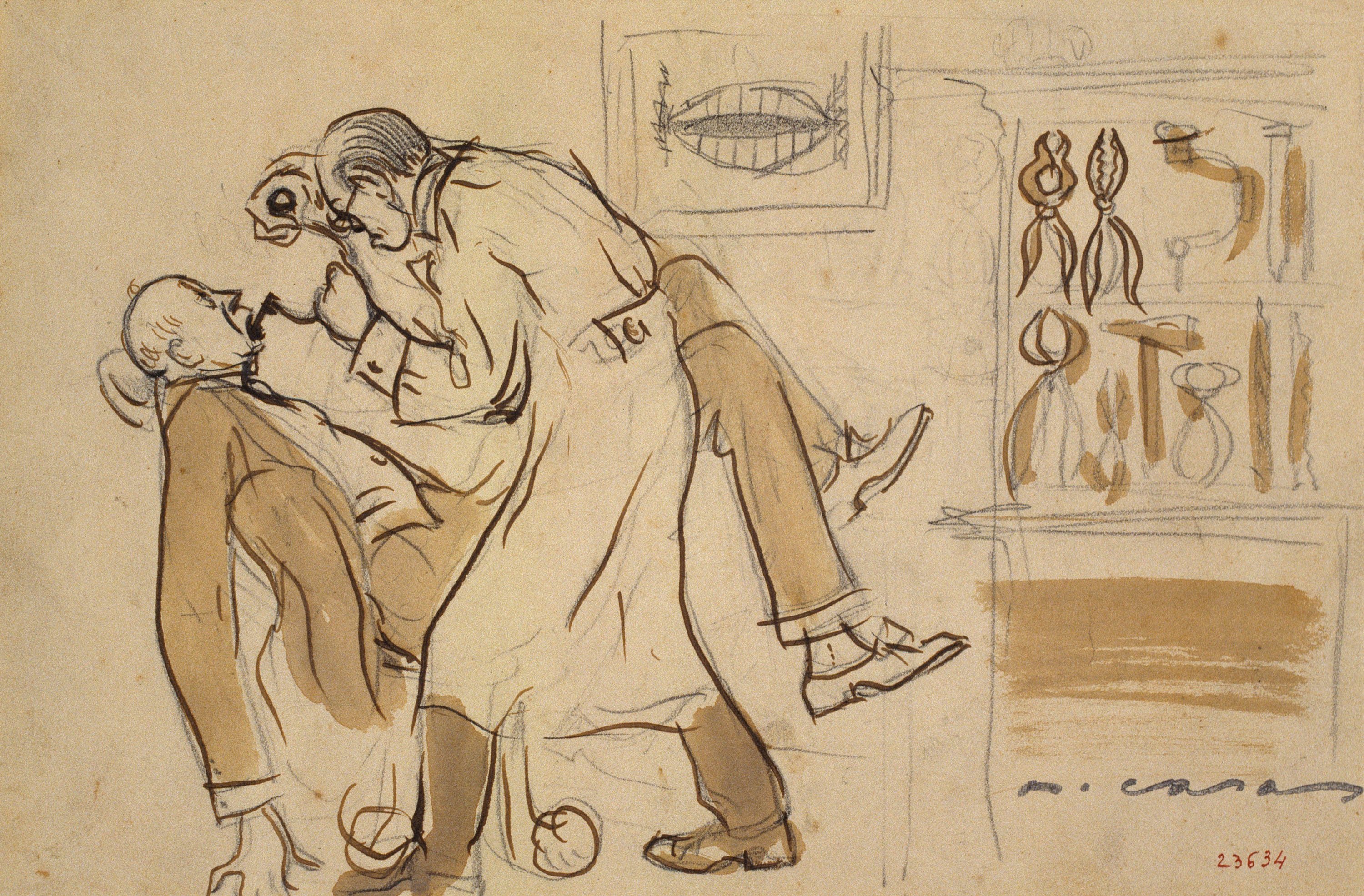 image for: Ramon Casas - Mr. Deering al dentista - Cap a 1909