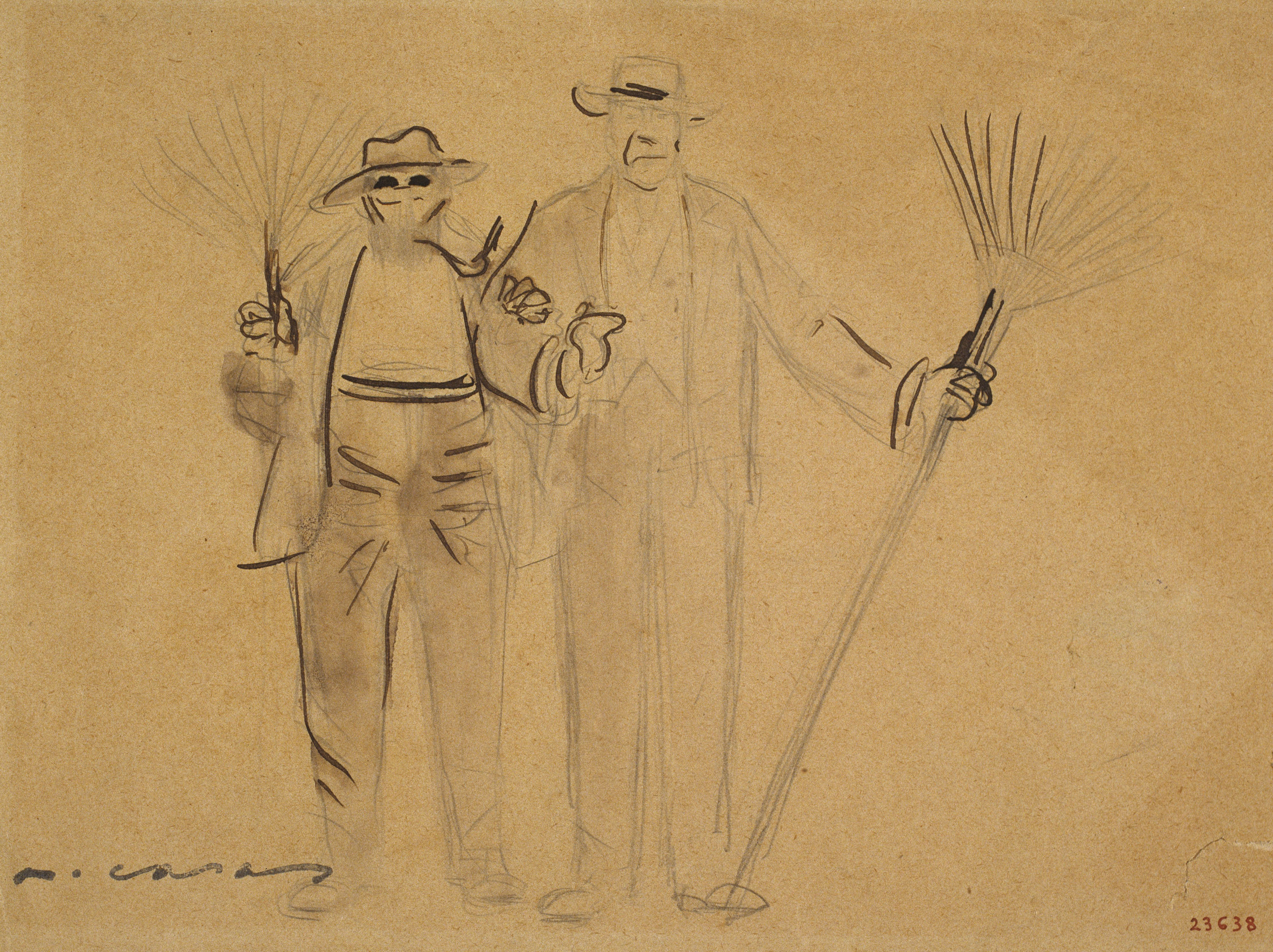 image for: Ramon Casas - Autoretrat amb Mr. Deering - Cap a 1909