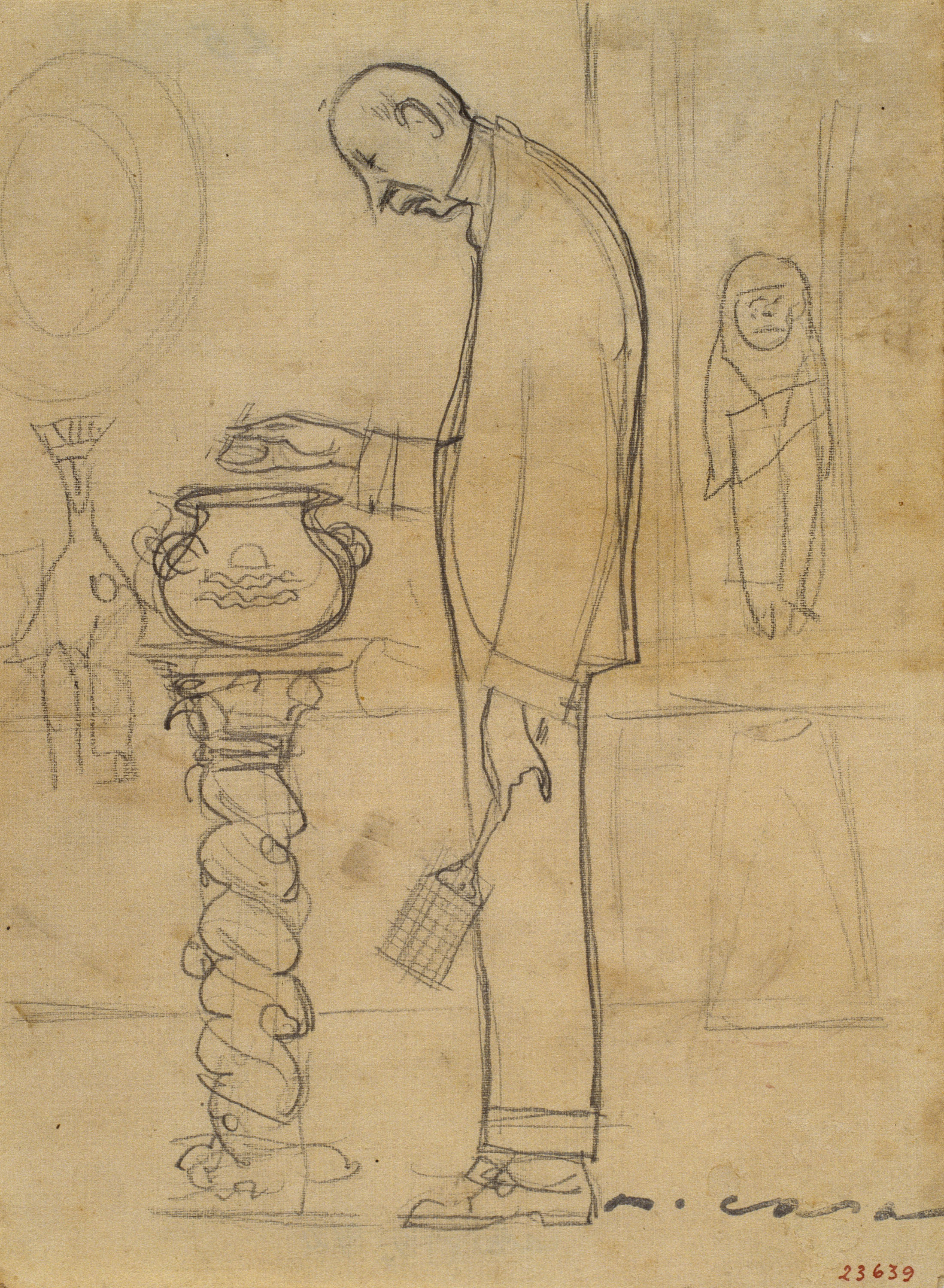 image for: Ramon Casas - Mr. Deering amb un matamosques - Cap a 1909