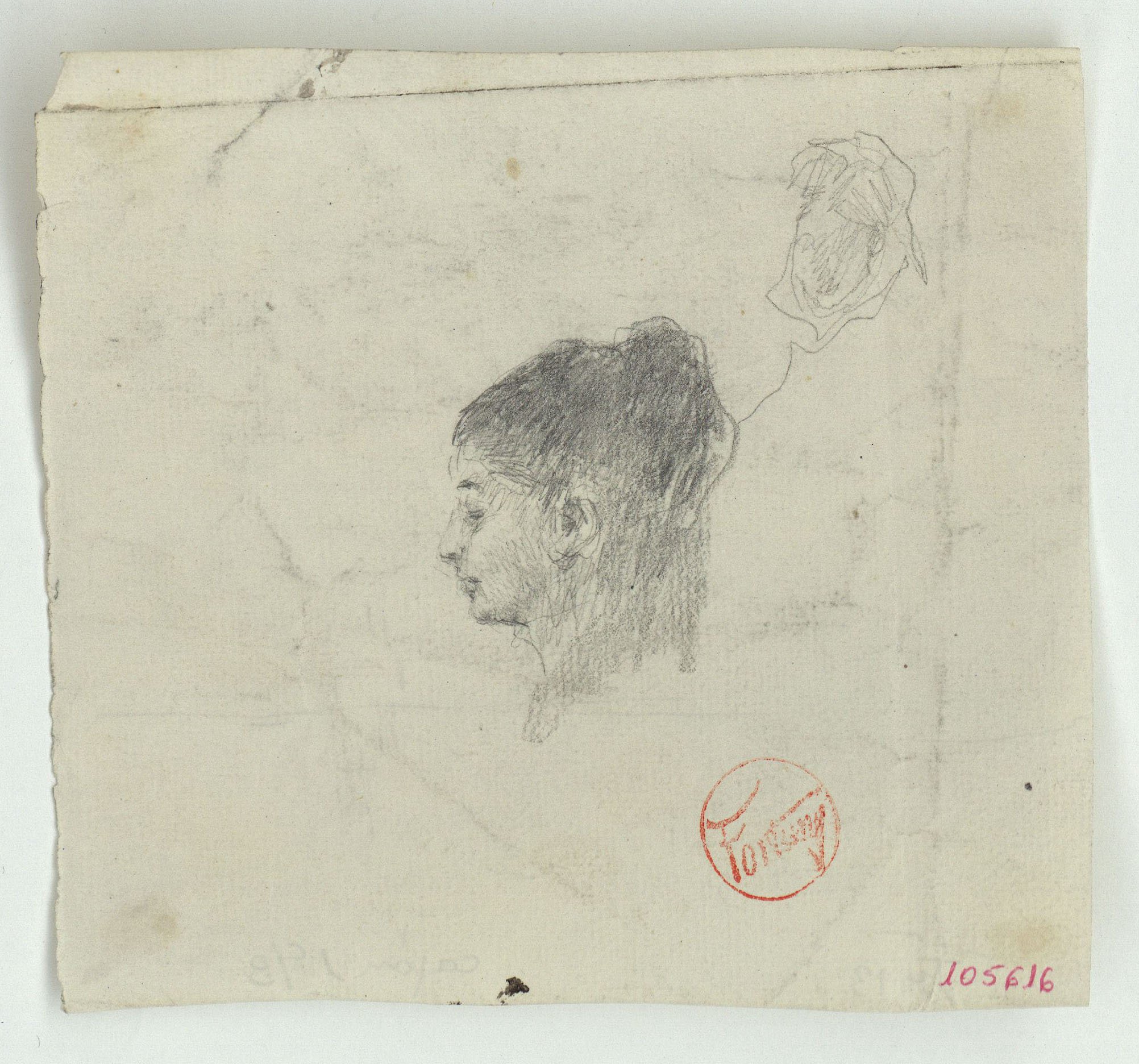 image for: Marià Fortuny - Cap femení - Cap a 1867-1872