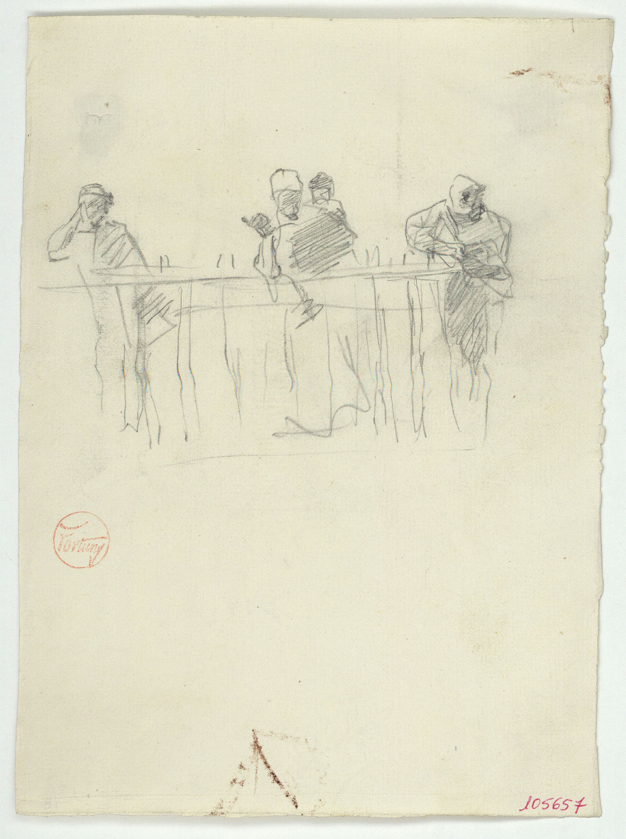 image for: Marià Fortuny - Esbós de figures - Cap a 1867-1872