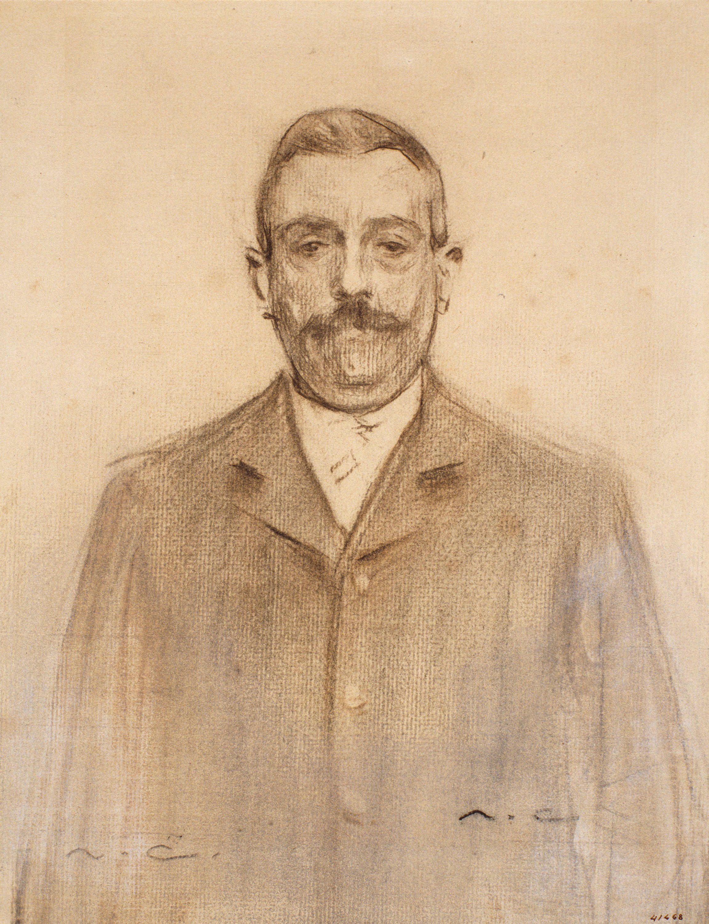 image for: Ramon Casas - Retrat de Raimon Casellas - Cap a 1897-1899