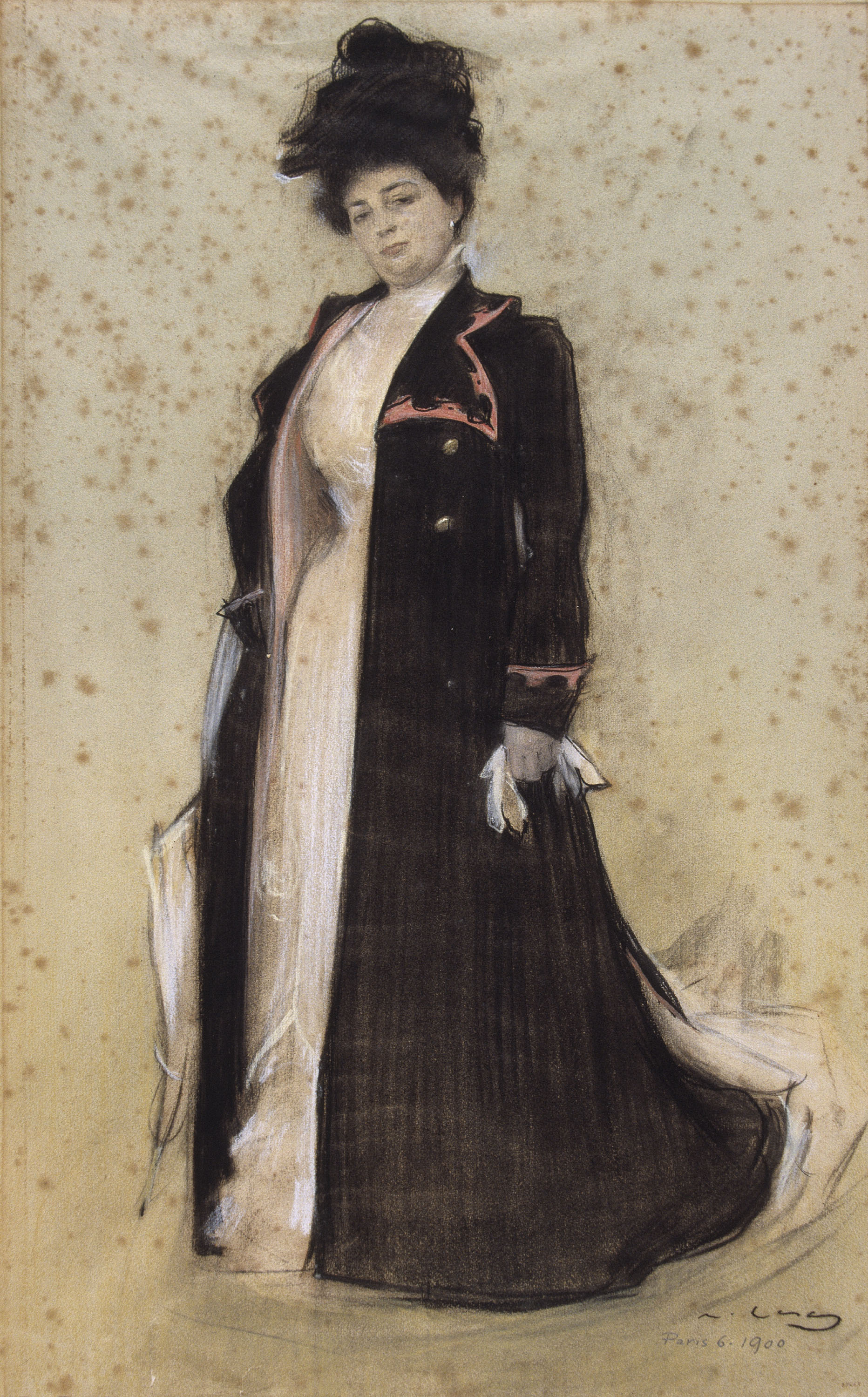 image for: Ramon Casas - Retrat de María Luisa Caze Mir, esposa de Joaquim Cabot - 1900