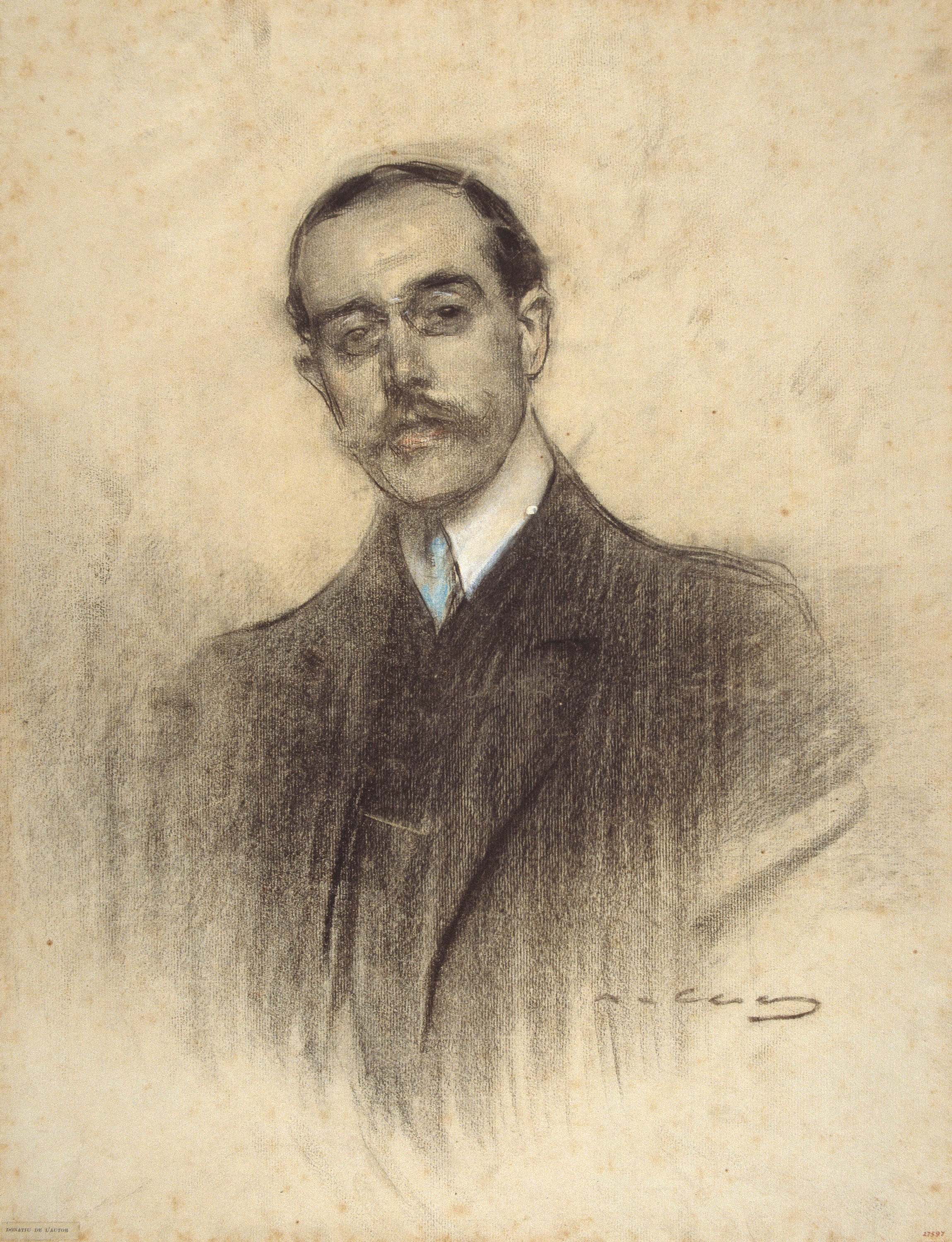 image for: Ramon Casas - Retrat d'Eduard Calvet - Cap a 1906-1907