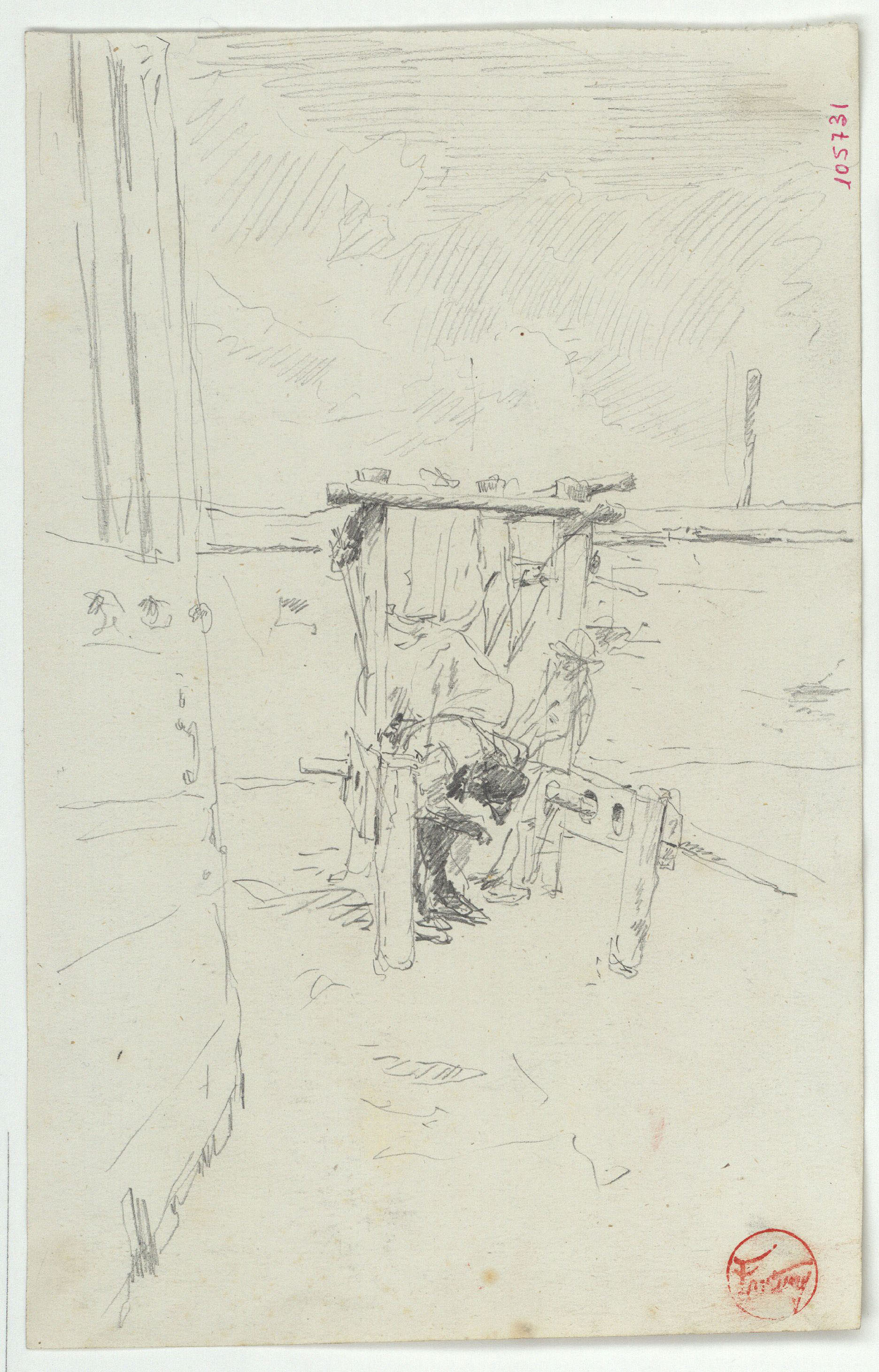 image for: Marià Fortuny - Interior d'estable - Cap a 1867-1874